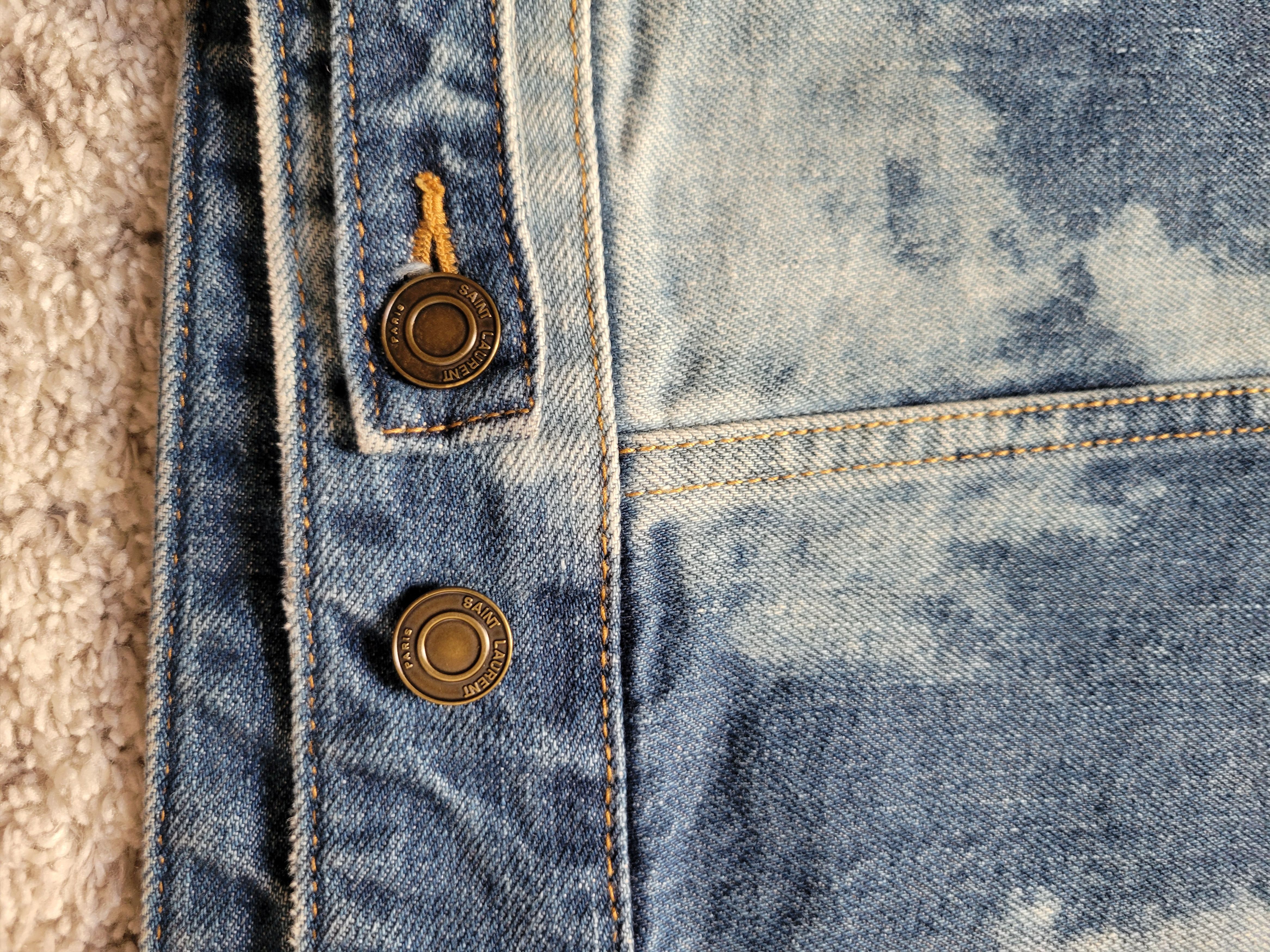 Hedi Slimane × Saint Laurent Paris × Yves Saint Laurent SS16 Bleached Denim Jacket Hedi Surf Sound Size US M / EU 48-50 / 2 - 19 Thumbnail