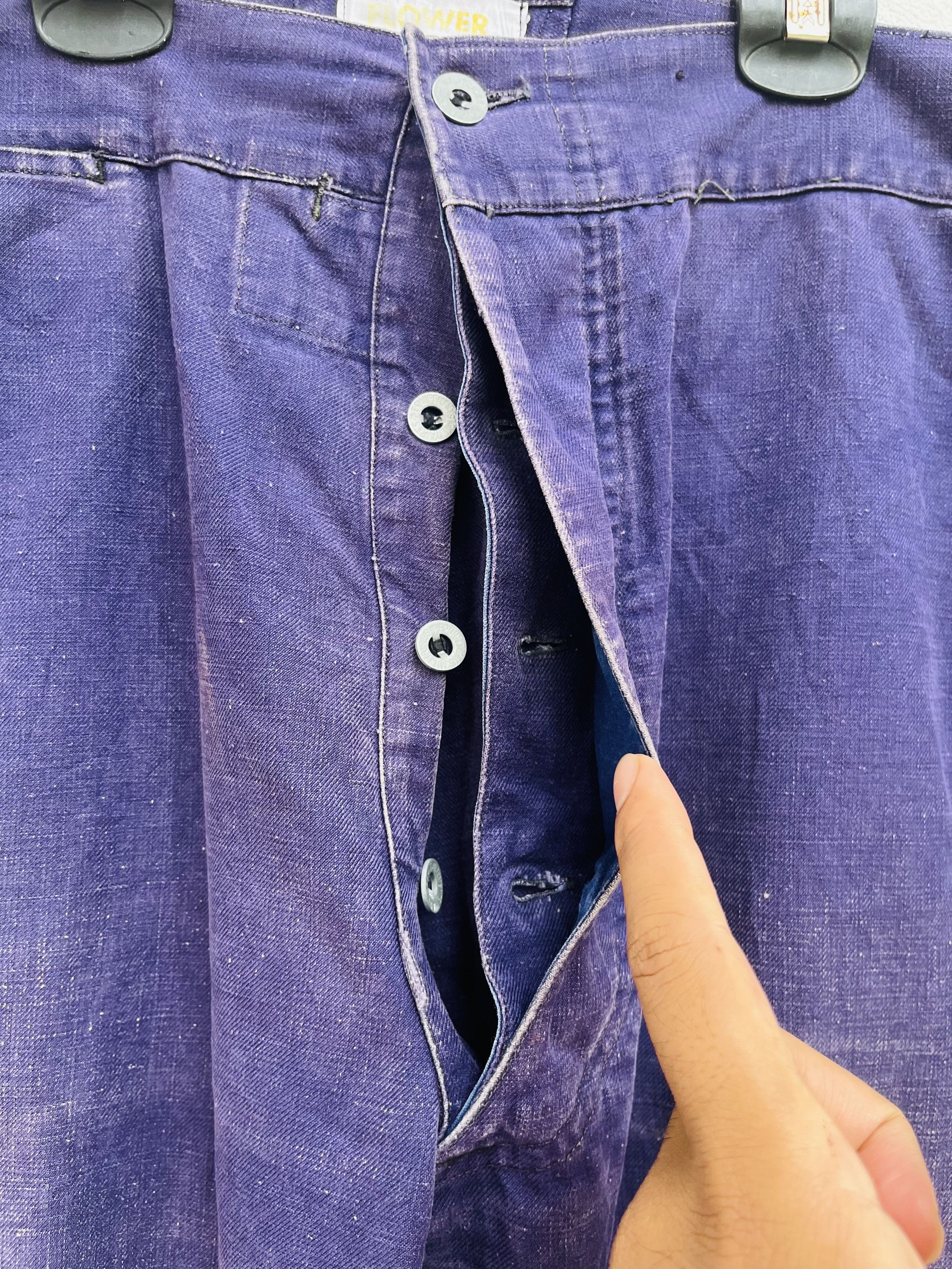 Vintage Vintage 1940s 50s Vintage French Army Work Trousers Size US 34 / EU 50 - 6 Thumbnail