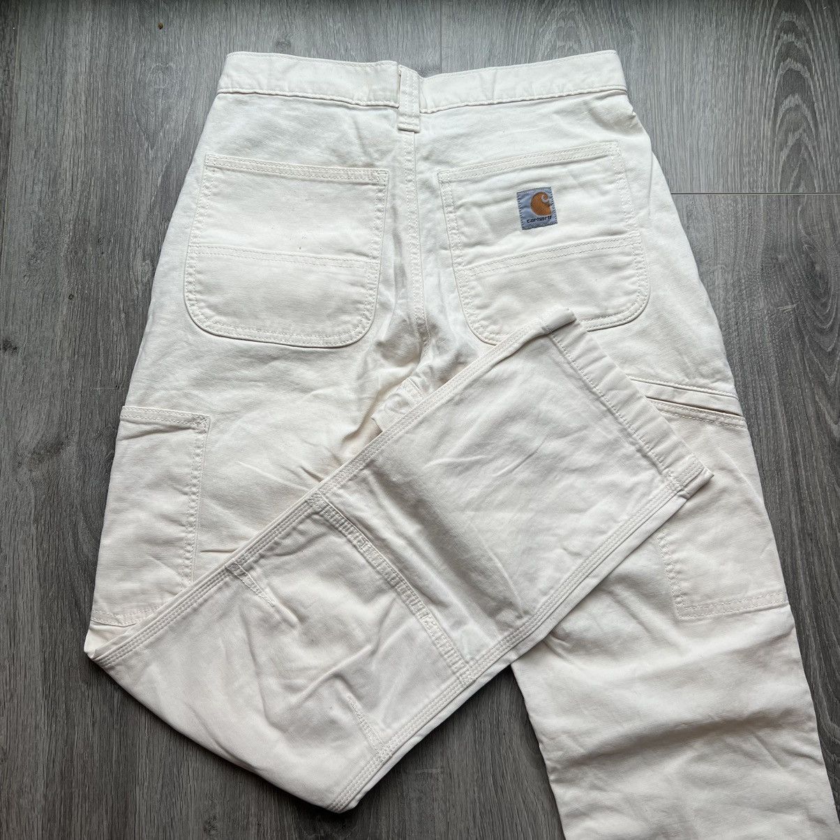 image of Carhartt Double Knee Pants Workwear White, Men's (Size 30)