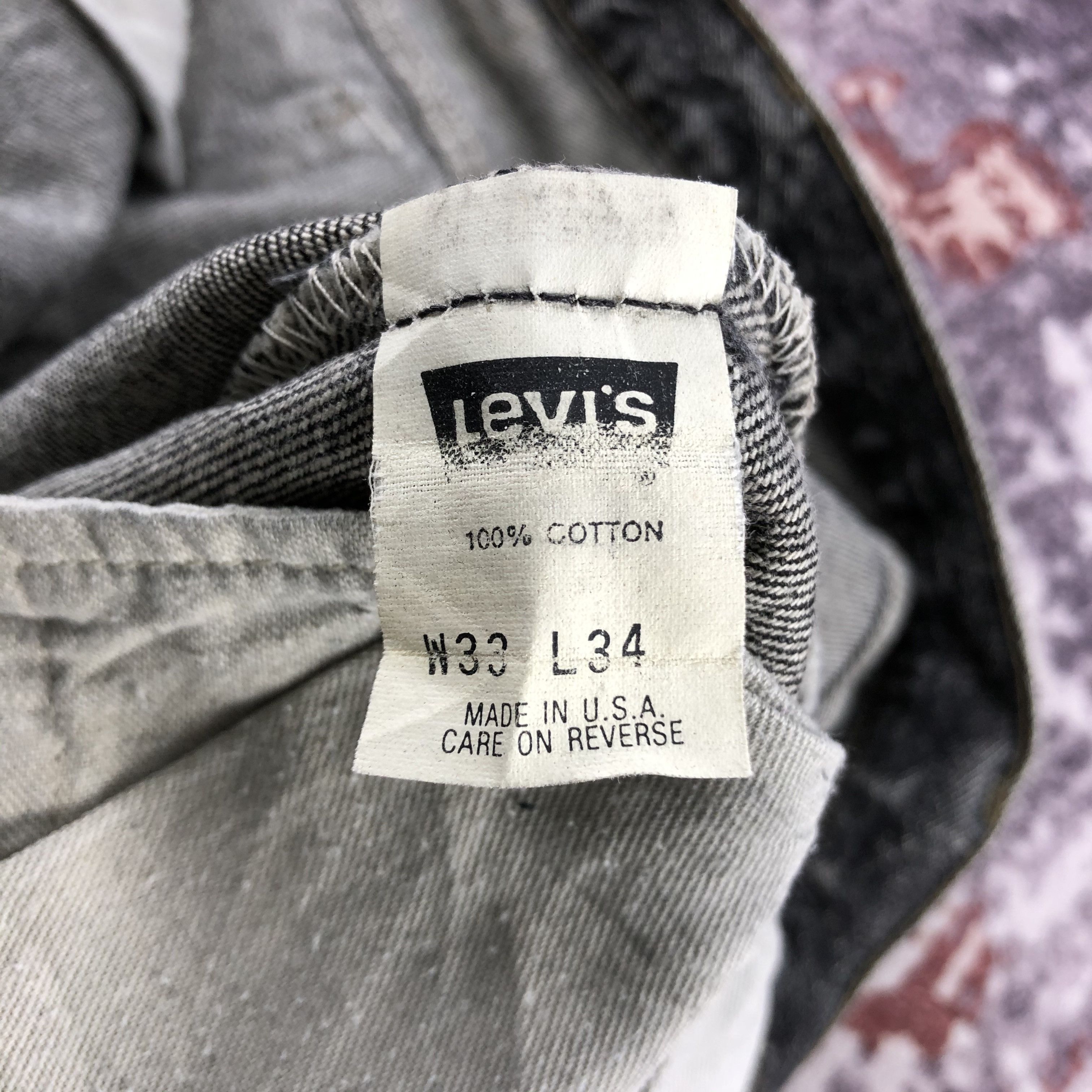 Levi's × Vintage Vintage 90s Faded Black Levis 501 Jeans-JM2835 Size US 33 - 10 Thumbnail