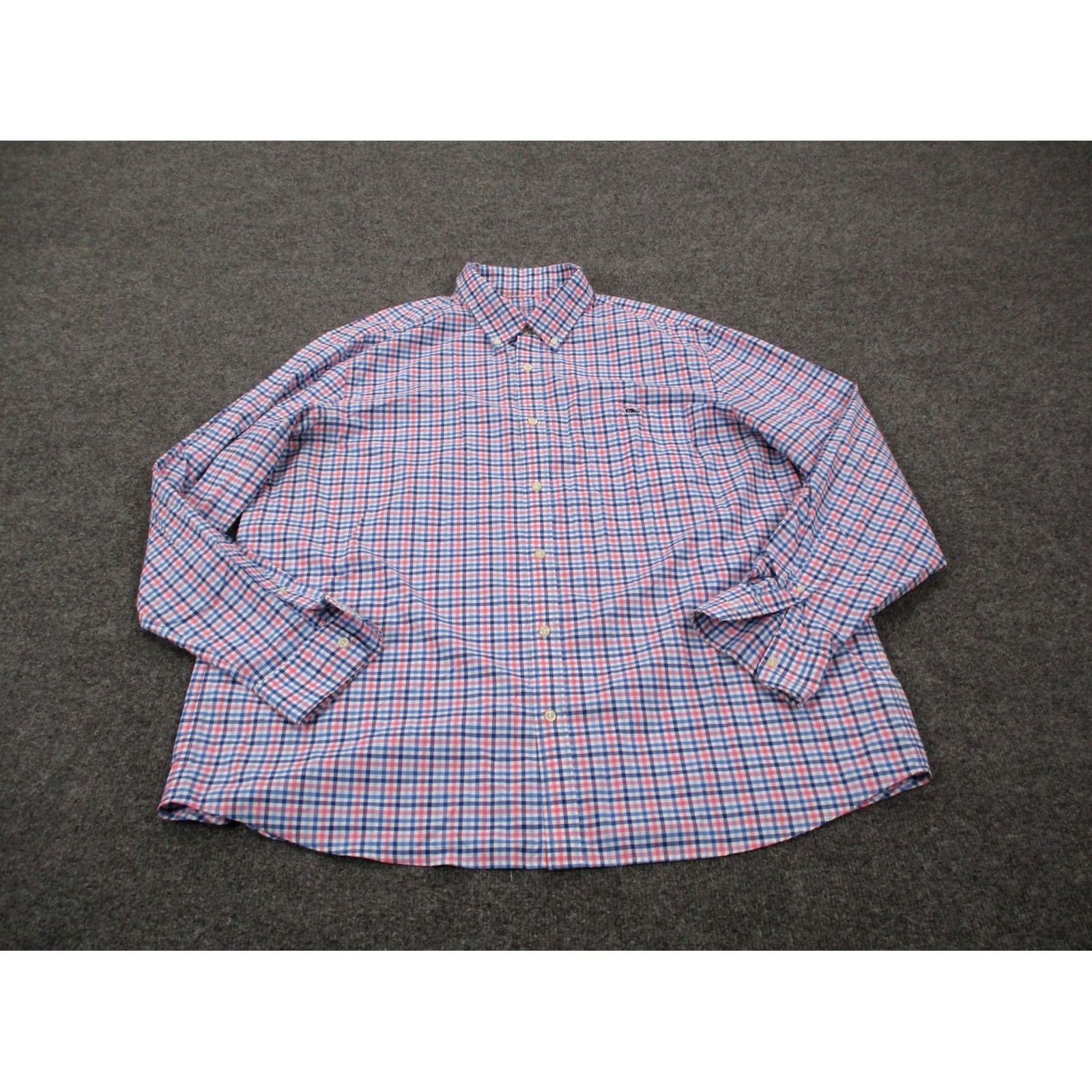 Vineyard Vines VINEYARD VINES Shirt Men 2XL Colorful Nylon On The Go Performance Stretch Casual Floral Long Sleeve Button-Up Collared Knit Cotton Logo Beach Tropical Size US XXL / EU 58 / 5 - 2 Thumbnail