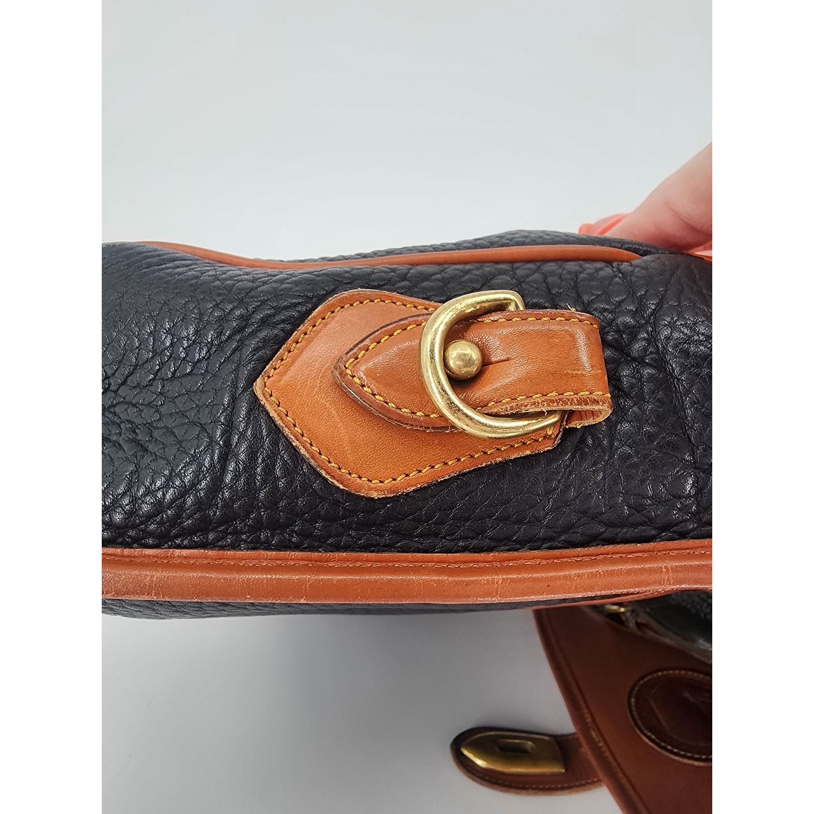 Dooney & Bourke Vintage Dooney & Bourke Black All Weather Leather Handle Bag Size ONE SIZE - 16 Thumbnail