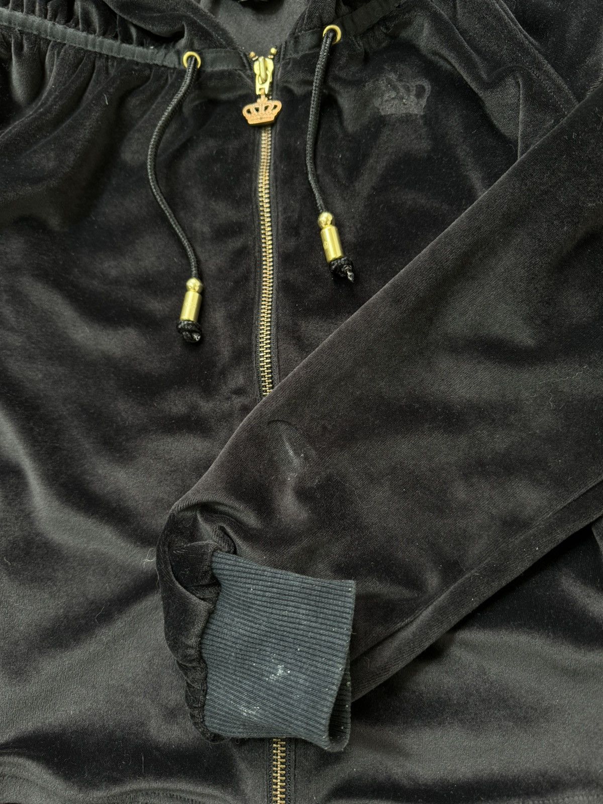 Adidas ADIDAS RESPECT ME VELOUR OFF SHOULDERS ZIP HOODIE Size XS / US 0-2 / IT 36-38 - 6 Thumbnail