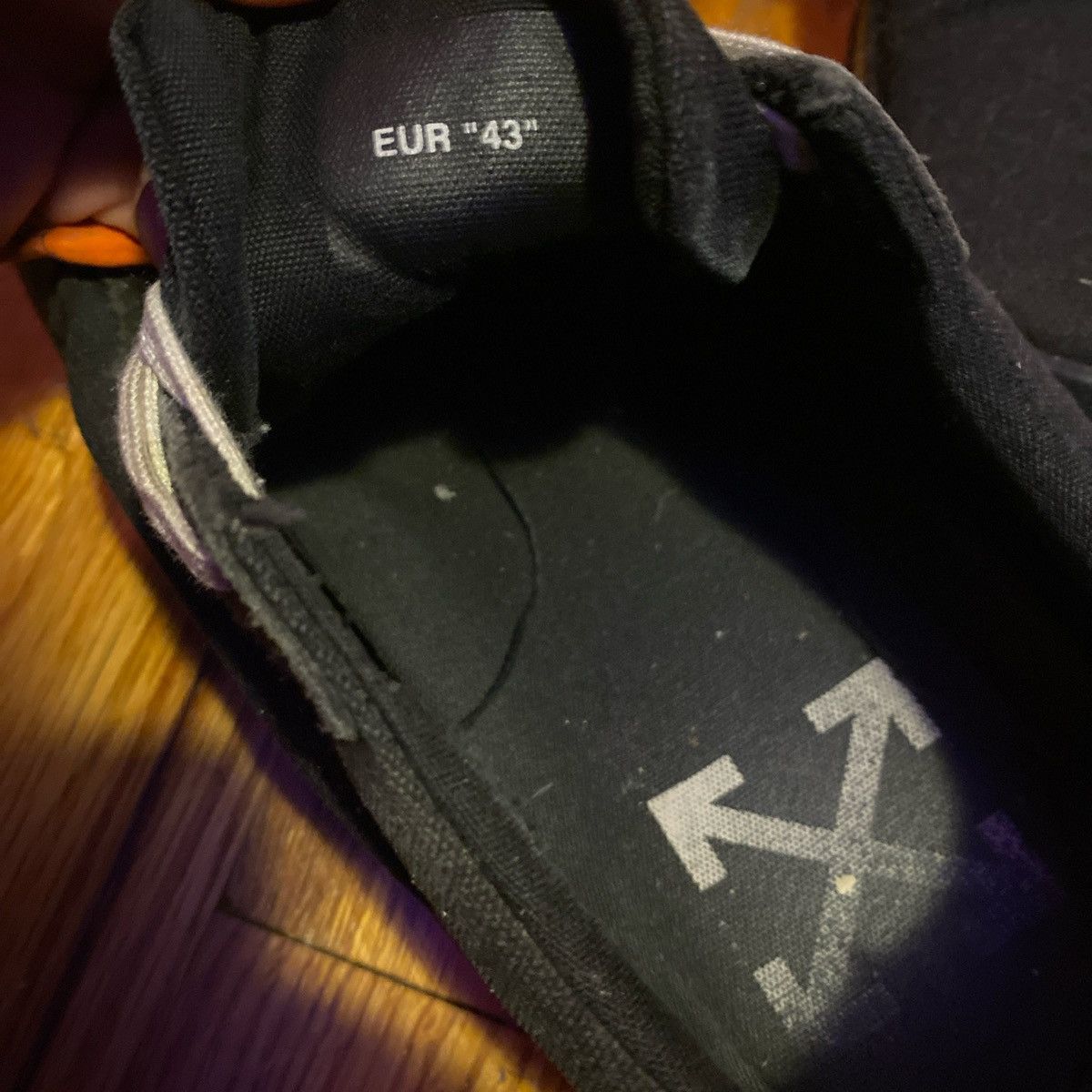 Off-White Mens Off-White Vulc Low “Black” Size 10 Size US 10 / EU 43 - 3 Thumbnail