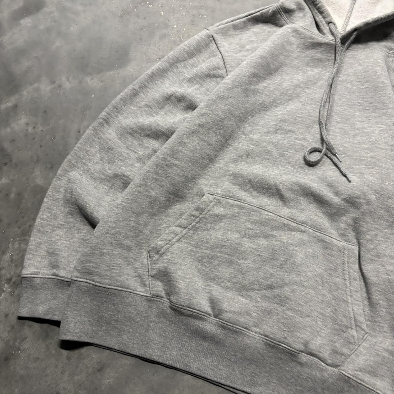 Japanese Brand × Vintage Crazy Vintage Y2K/2000s Light Grey Blank Streetwear Essential Hoodie! Size US L / EU 52-54 / 3 - 3 Thumbnail