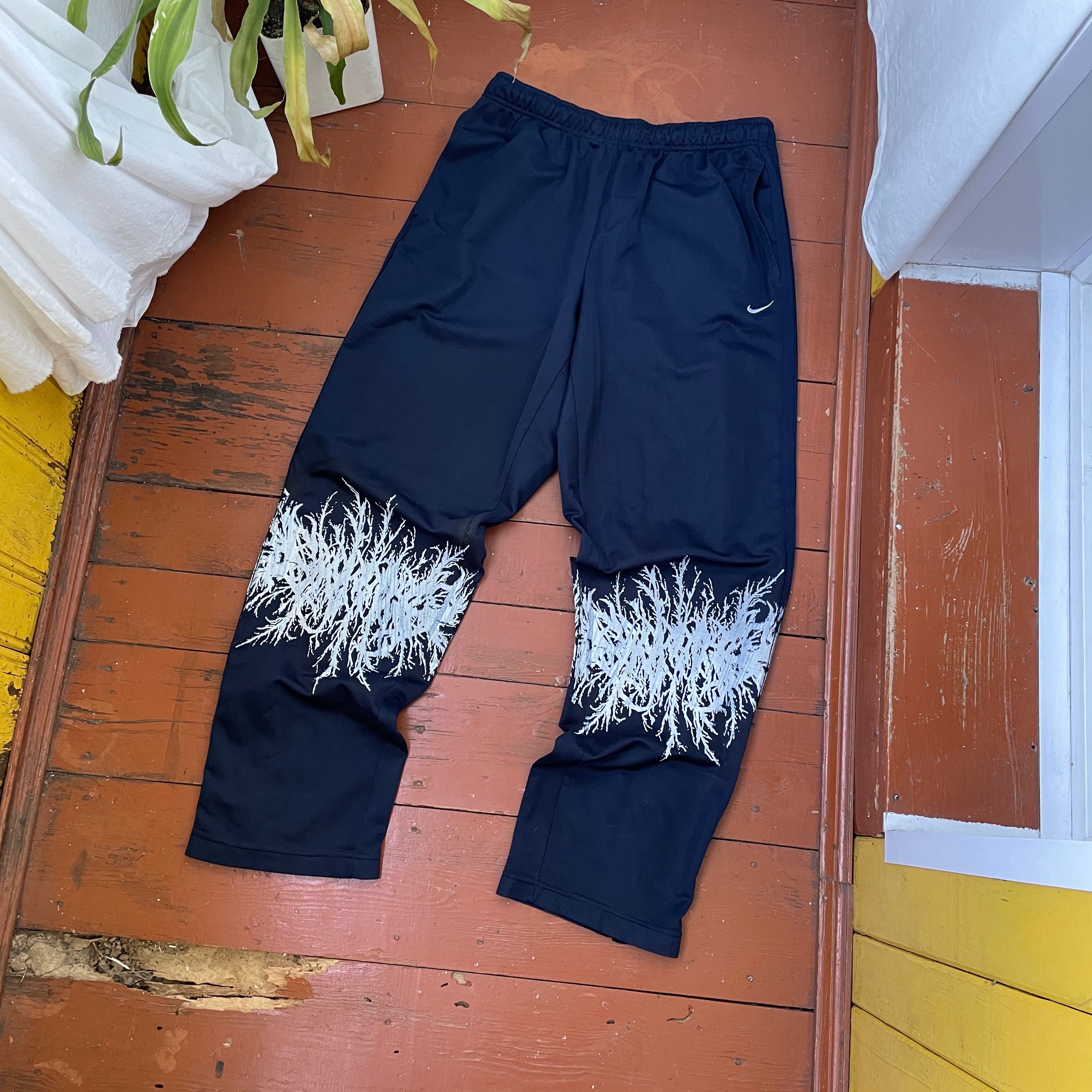 Nike Nike Custom pants grunge alt ptint knee opium y2k faded Size US 34 / EU 50 - 3 Thumbnail