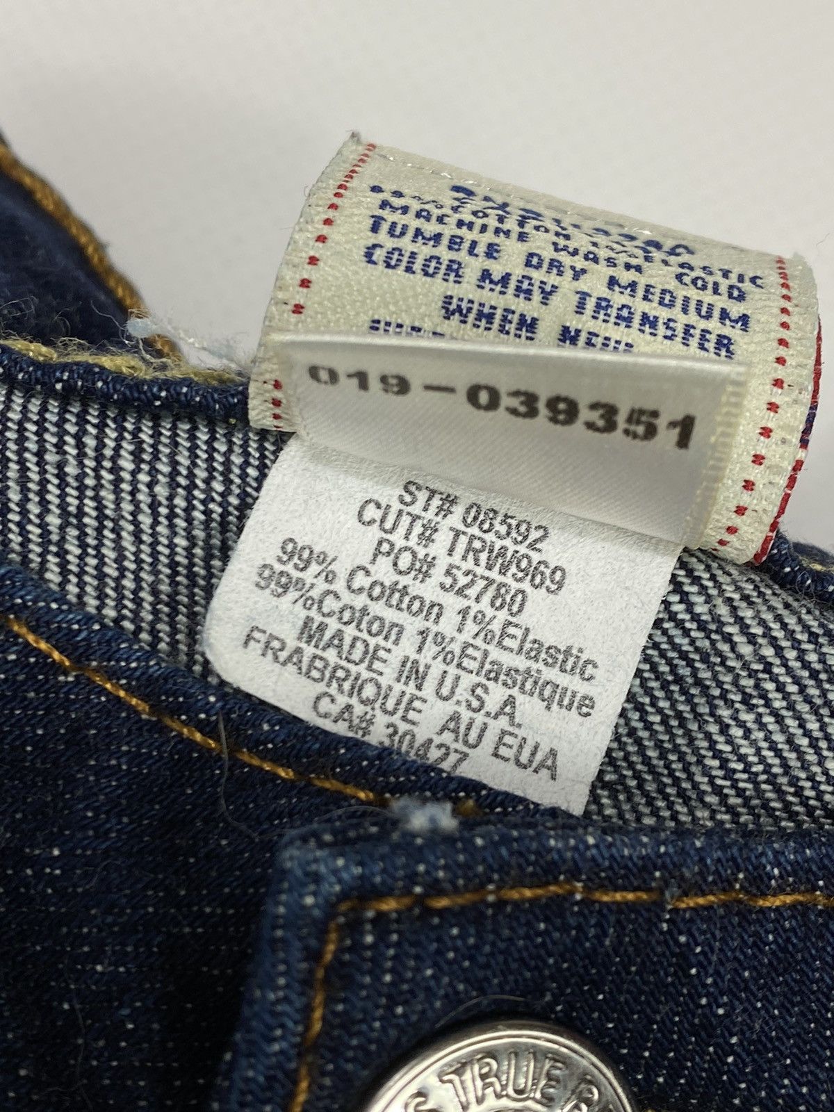 True Religion 🔥LASTDROP🔥 TR Stella Row Seat Low Rise Denim Jeans Pants Size 25" / US 0 / IT 36 - 11 Thumbnail