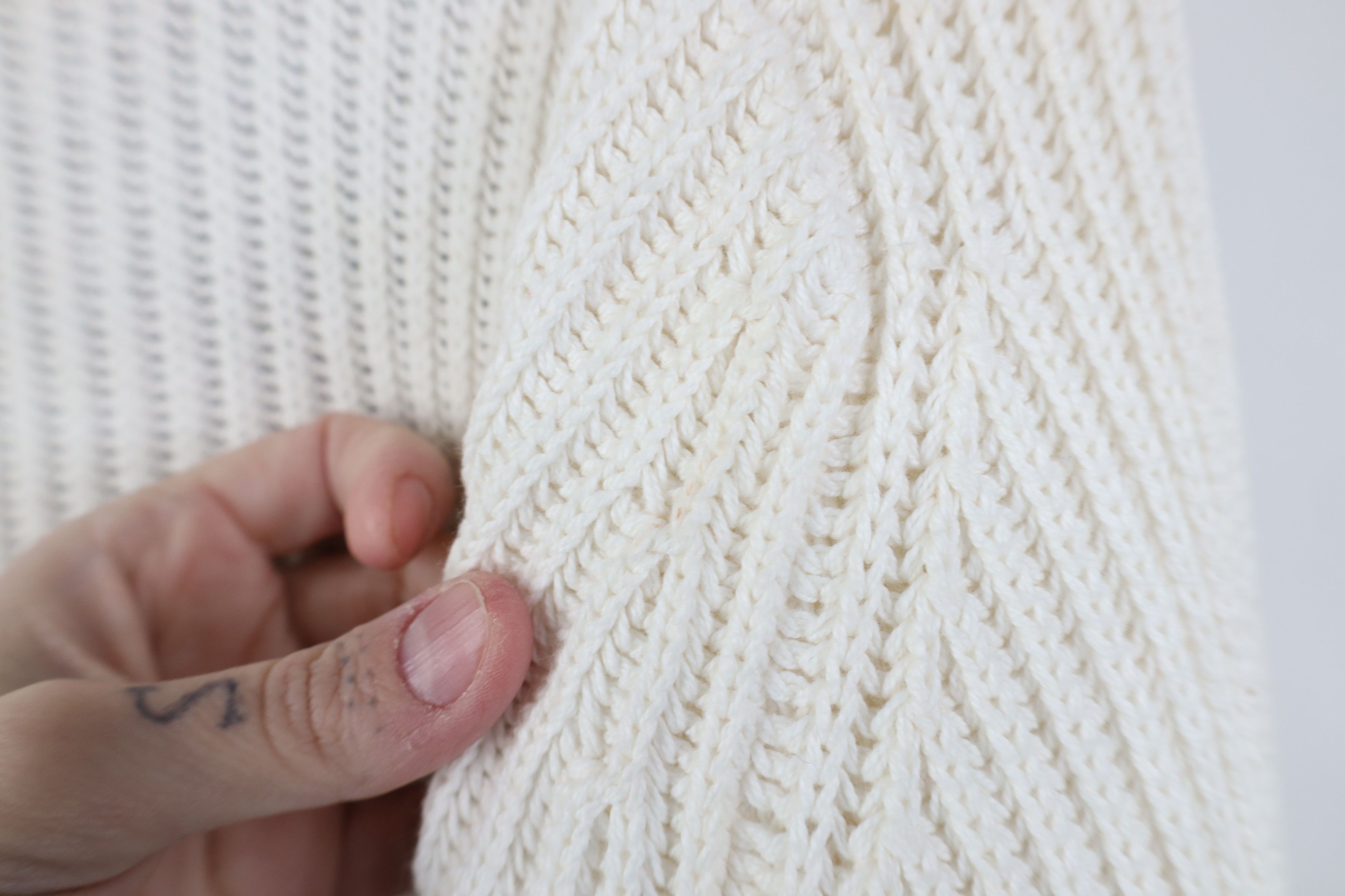 Nautica Vintage 90s Nautica Ribbed Knit Shawl Cardigan Sweater White Size US L / EU 52-54 / 3 - 13 Thumbnail