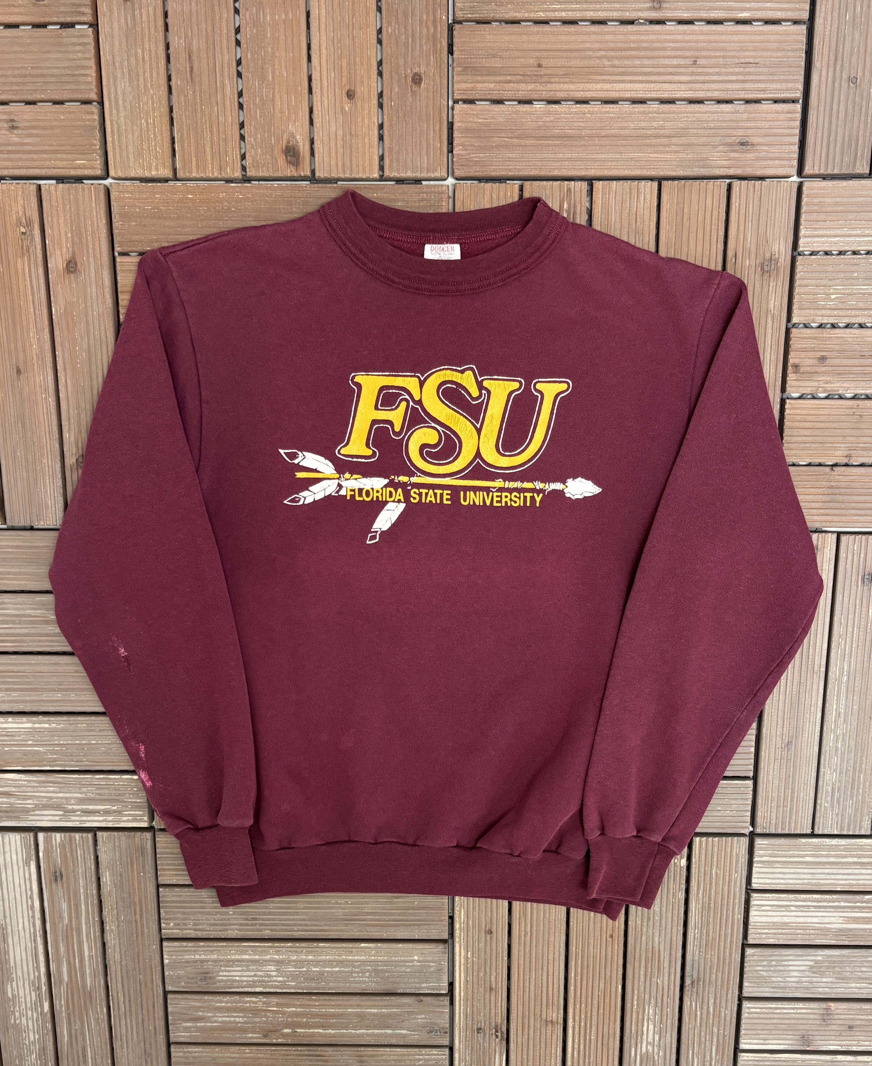Vintage Florida State Seminoles Vintage Red Crewneck Sweater Size US L / EU 52-54 / 3 - 1 Thumbnail
