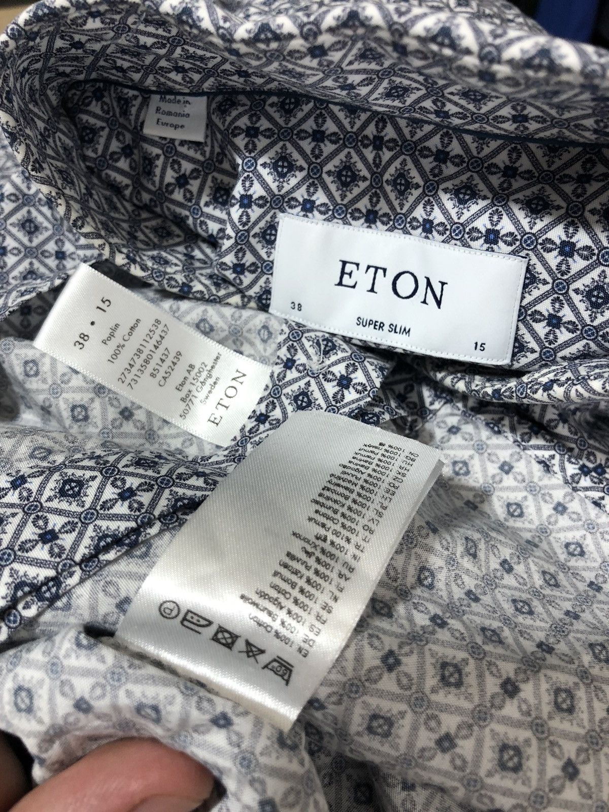 Eton Eton Shirt Ornament Button size 38/15 (S) Size US S / EU 44-46 / 1 - 8 Thumbnail