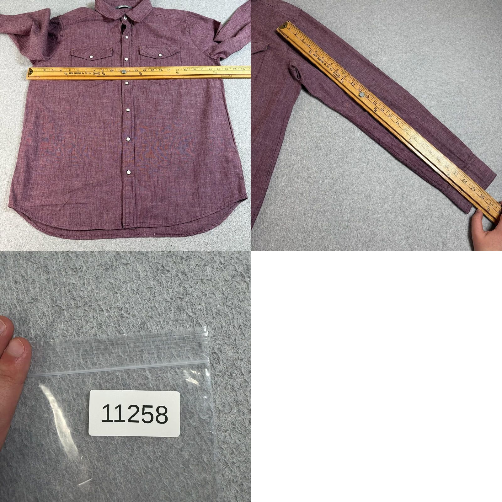 Logo 7 Stio Shirt Mens Large Red Chambray Snap Front Organic Cotton Outdoor Hike Logo Size US L / EU 52-54 / 3 - 8 Thumbnail