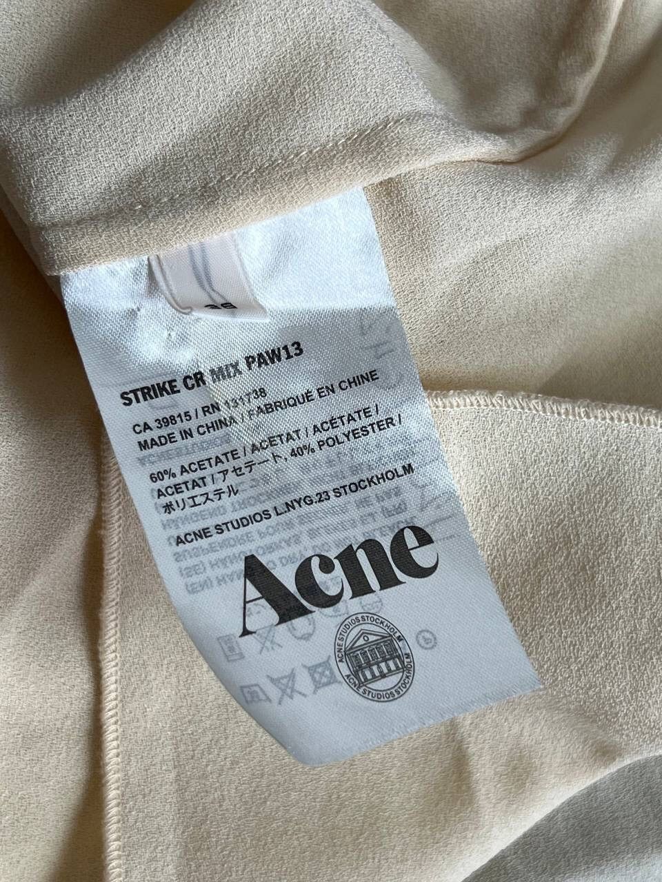 Acne Studios Acne Studios 00s Yellow Womens Avant Garde Blouse Size XS / US 0-2 / IT 36-38 - 7 Thumbnail