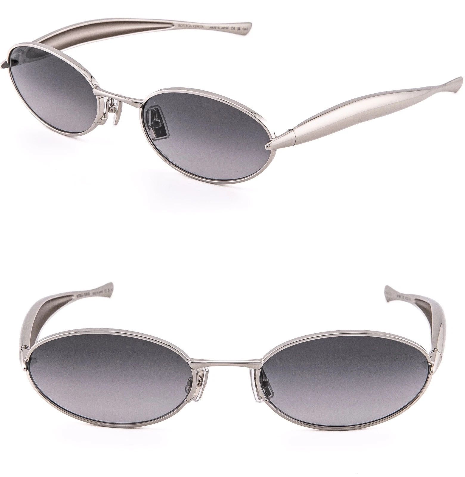 Bottega Veneta BOTTEGA VENETA 1386 SARDINE BV1386S Metal Silver Gray 003 Size ONE SIZE - 1 Thumbnail