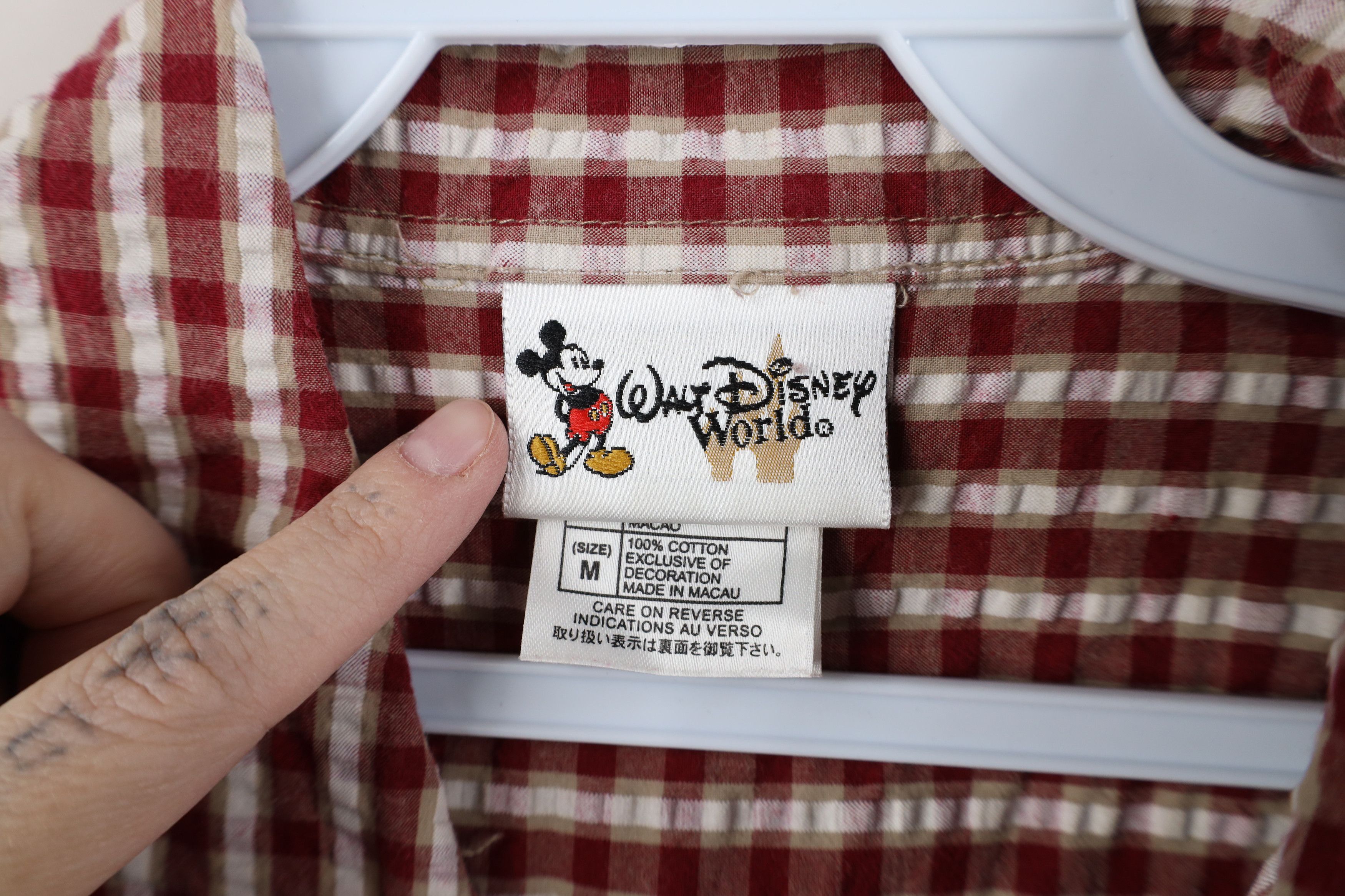 Disney Vintage 90s Disney Mickey Mouse Short Sleeve Button Shirt Size US M / EU 48-50 / 2 - 8 Thumbnail