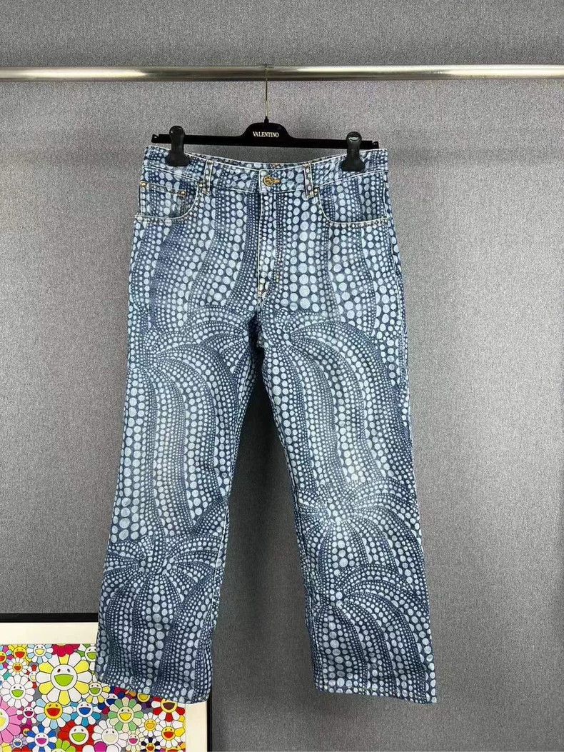 Louis Vuitton Louis Vuitton Yayoi Kusama Co-branded Jeans Size US 32 / EU 48 - 1 Thumbnail