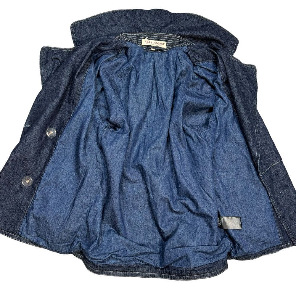 Free People New Free People Denim Car Coat Size S Size S / US 4 / IT 40 - 7 Thumbnail