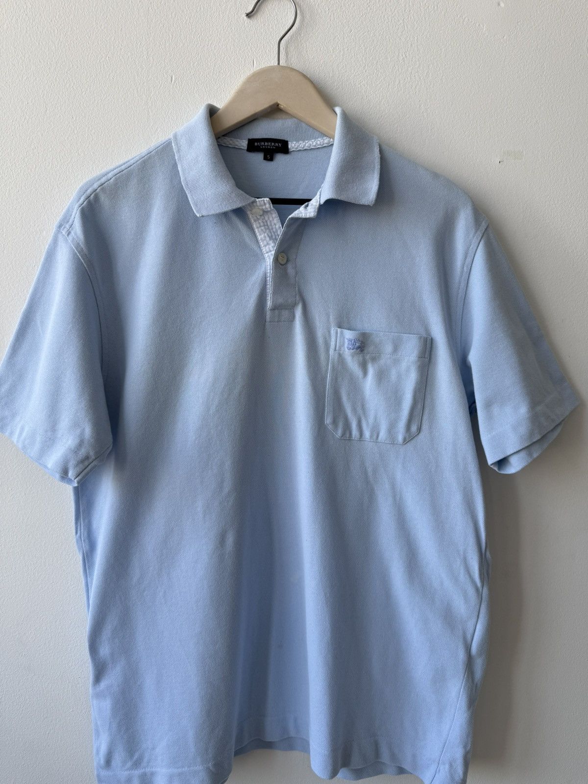 Burberry Burberry Vintage Blue Men Polo Shirt Size US XL / EU 56 / 4 - 3 Thumbnail