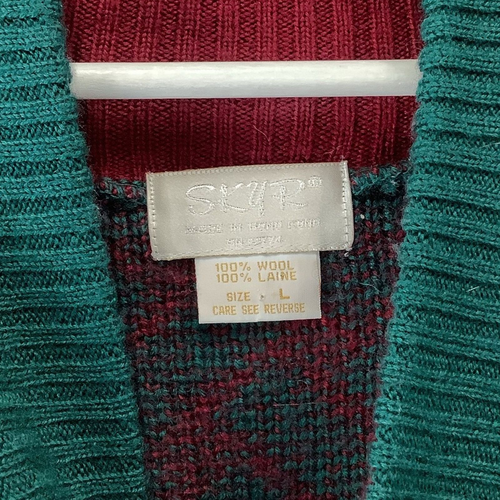 Big Sky Outfitters Vintage Wool Cardigan Long Sleeve Size US L / EU 52-54 / 3 - 3 Thumbnail