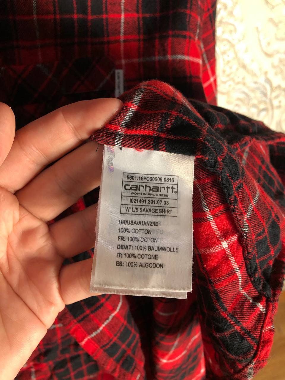 Carhartt Wip × Vintage VERY RARE CARHARTT WORK IN PROGRESS LONG SLEEVE JAPAN STYLE Size US XS / EU 42 / 0 - 4 Thumbnail
