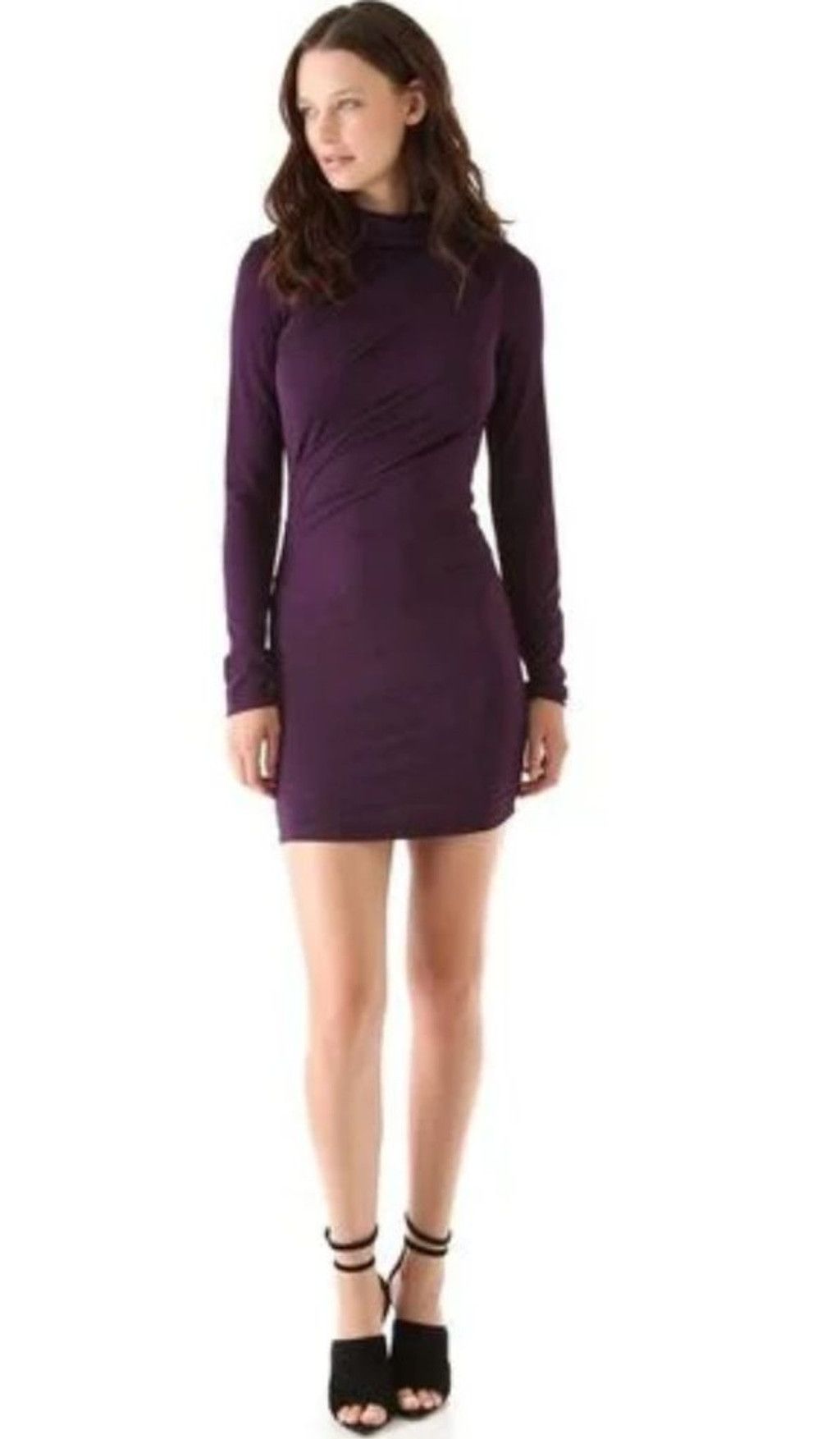 Alexander Wang Alexander Wang Purple Draped Hoodie Dress Size M Size M / US 6-8 / IT 42-44 - 2 Thumbnail