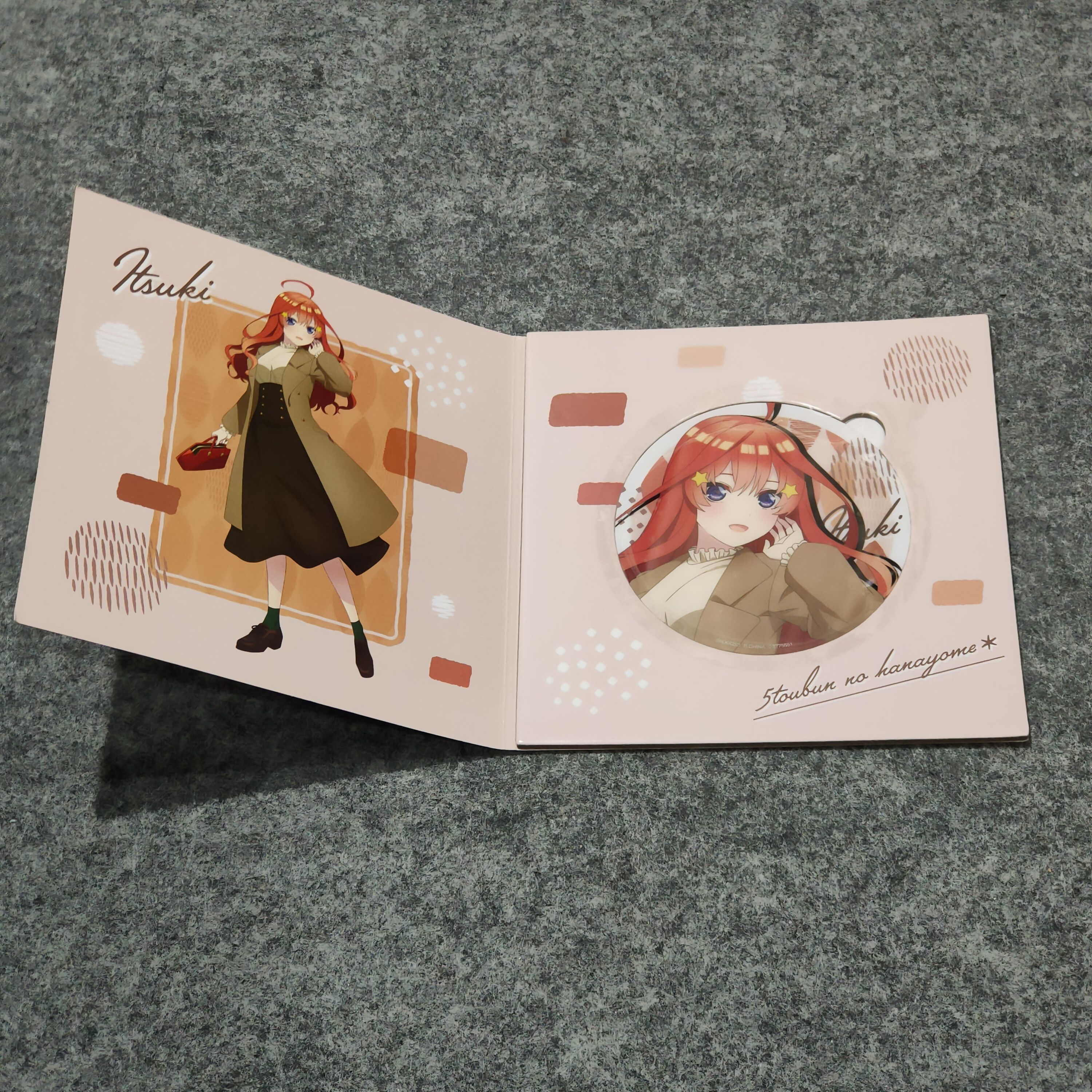 Japanese Brand 🔥ITSUKI From 5 THE QUINTESSENTIAL QUINTUPLETS coaster Size ONE SIZE - 2 Thumbnail
