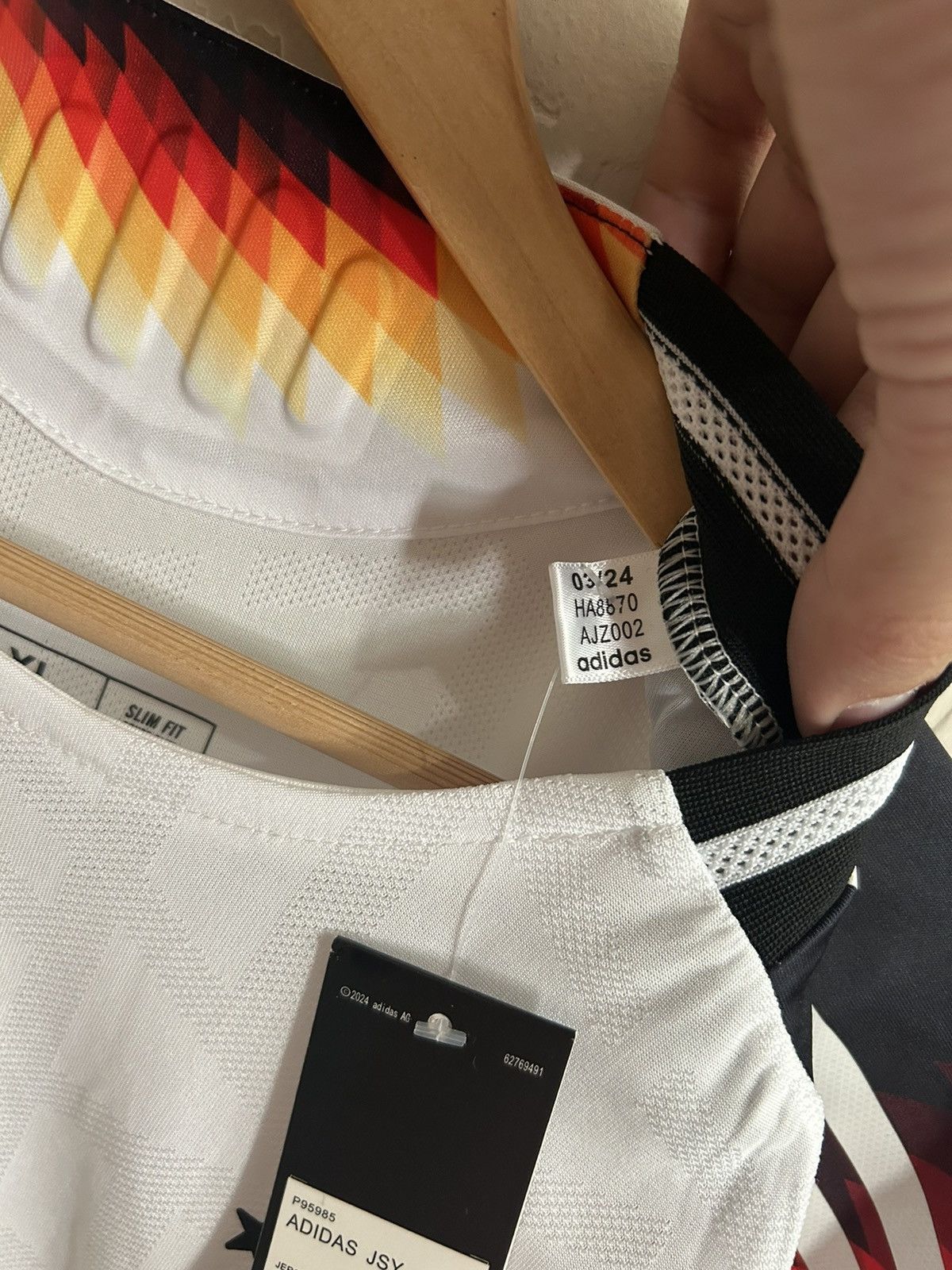 Adidas Germany 2024 Euro Adidas Home Jersey NWT Size US XL / EU 56 / 4 - 4 Thumbnail