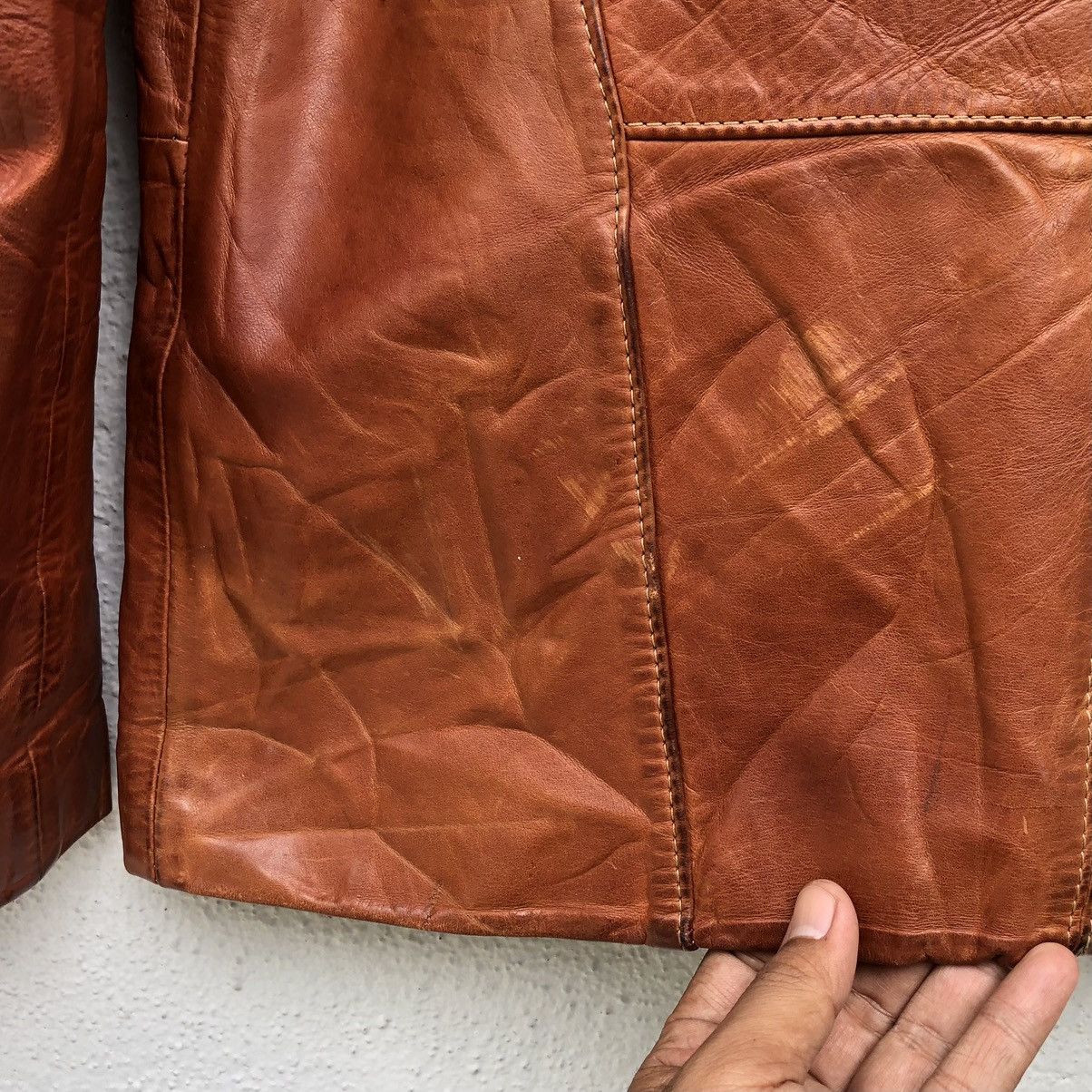 Vintage Vintage Paul Louis Inc Leather jacket Mens Serval zipper 60s Size US M / EU 48-50 / 2 - 17 Thumbnail