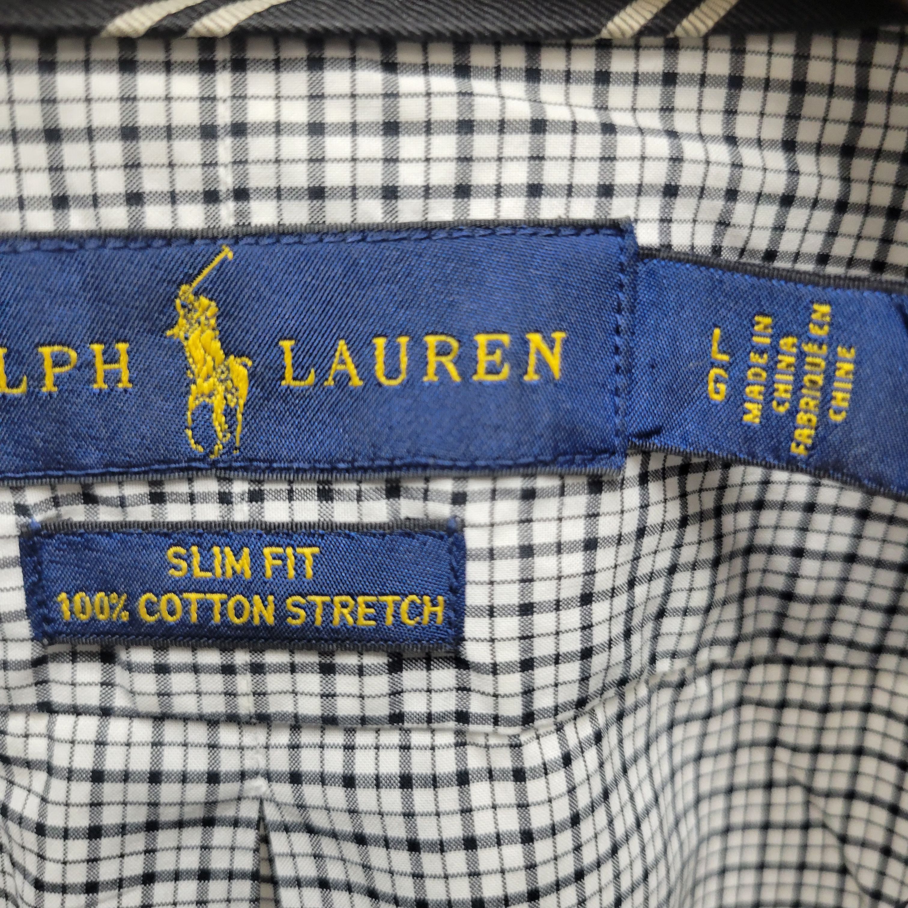 Ralph Lauren Ralph Lauren Slim-Fit 100% Cotton Stretch Plaid Shirt Large Size US L / EU 52-54 / 3 - 6 Thumbnail