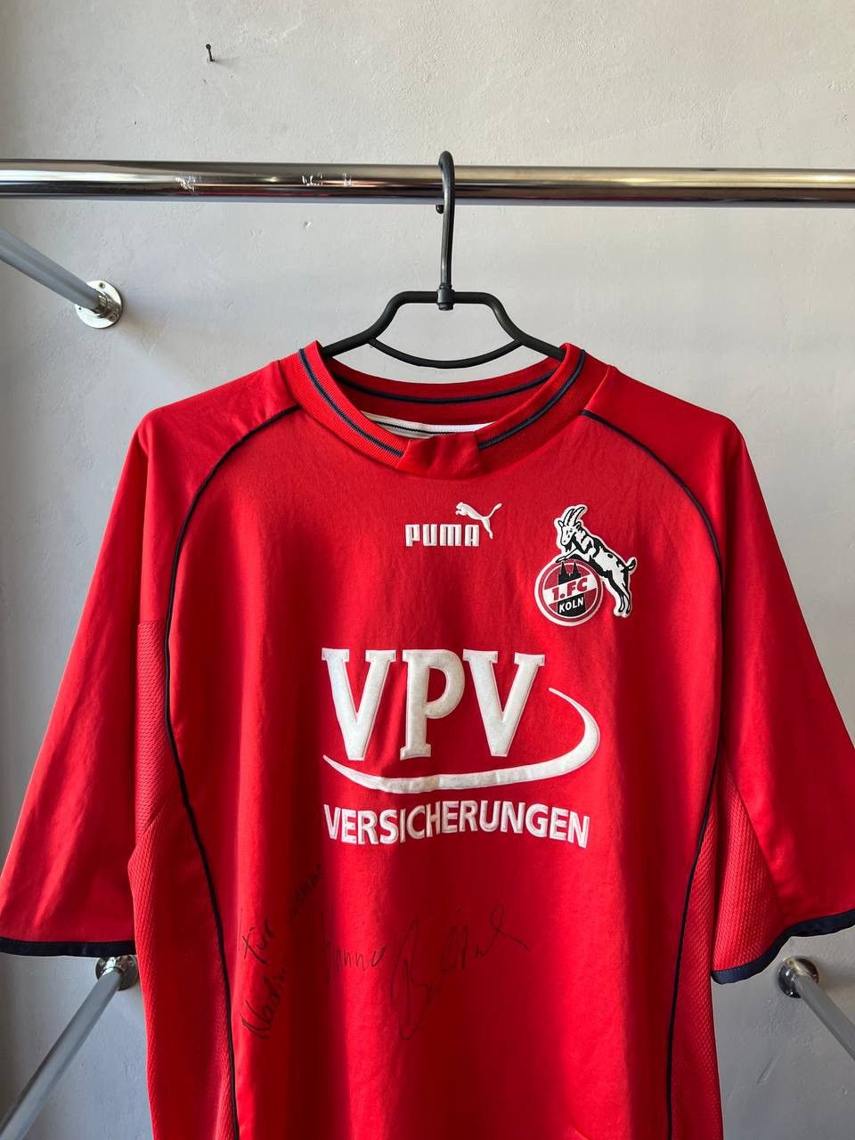 Vintage 2001 FC KÖLN #14 BALITSCH MATCH WORN SOCCER FOOTBALL JERSEY Size US L / EU 52-54 / 3 - 4 Thumbnail