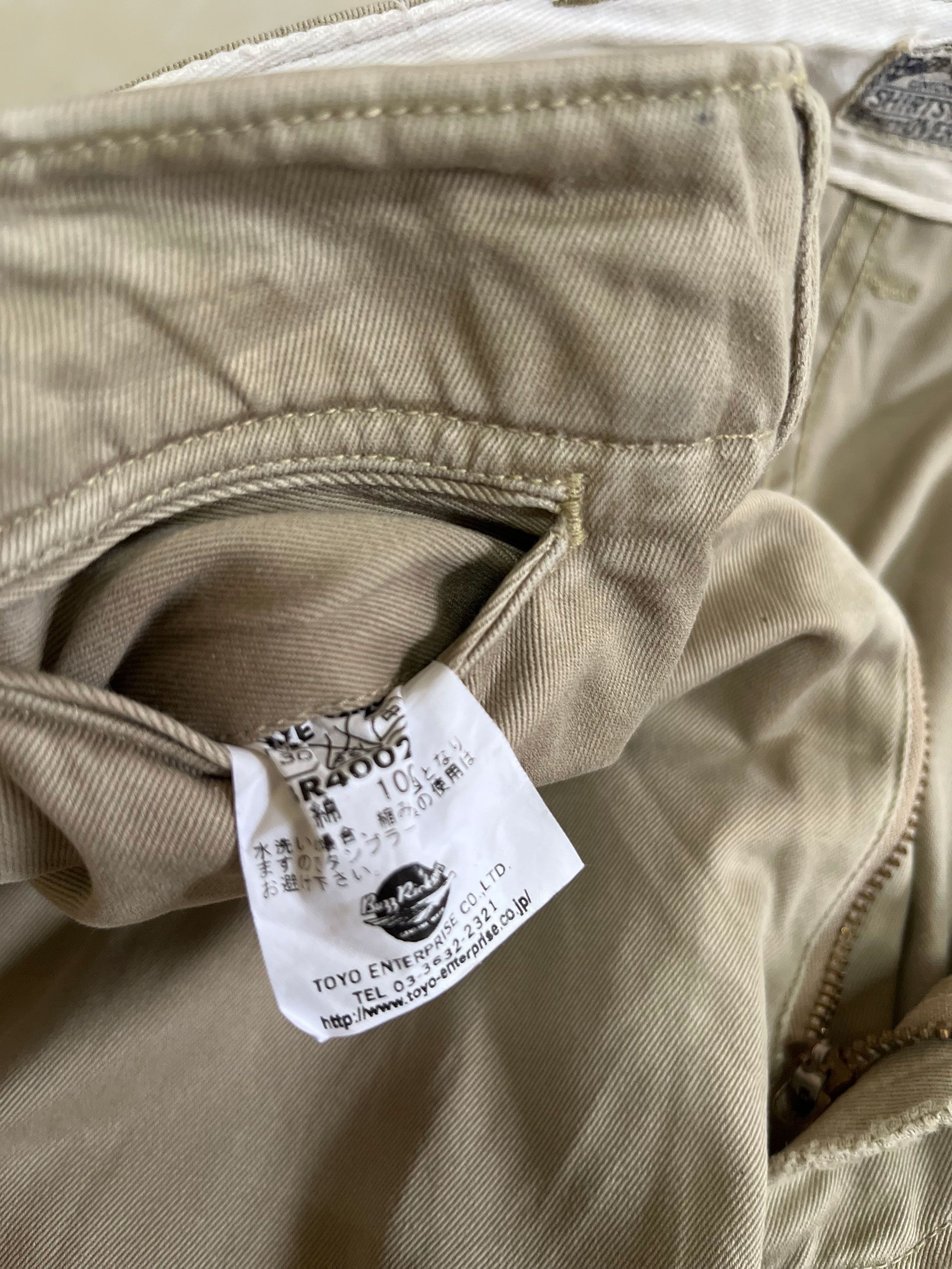 Buzz Rickson's × Japanese Brand × Toyo Enterprises Buzz Rickson Military Chinos Slim Straight Fit Size US 29 - 3 Thumbnail