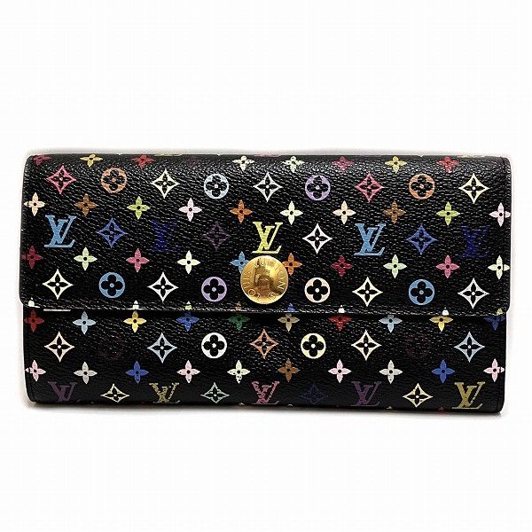 Louis Vuitton Louis Vuitton Louis Vuitton Multicolor Sarah Wallet M93533 Canvas Long Wallet M93533 in Great Condition Size ONE SIZE - 1 Thumbnail