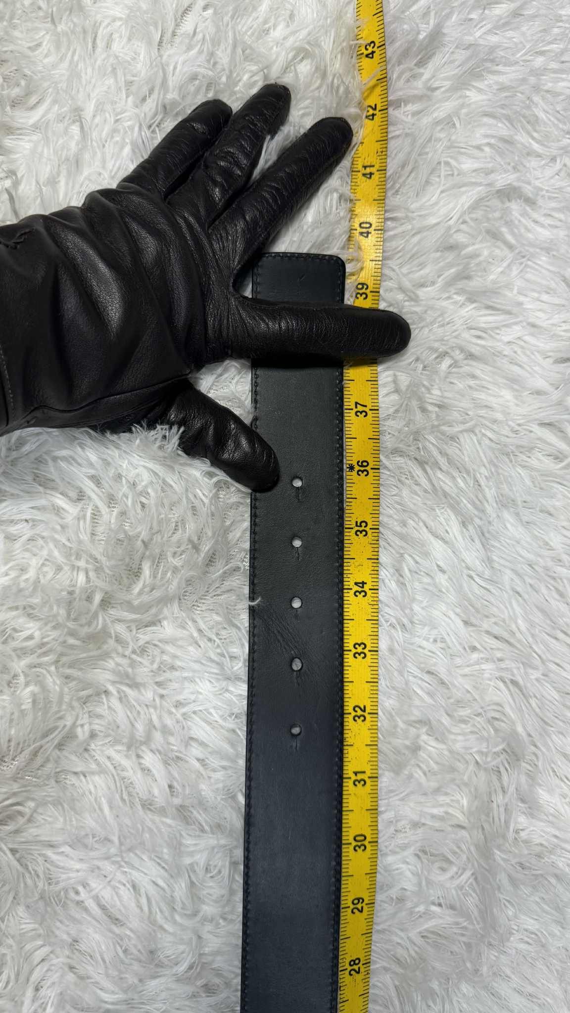 Versace Gianni Versace Vintage Black Leather Medusa Leather Belt Size 32 - 6 Thumbnail