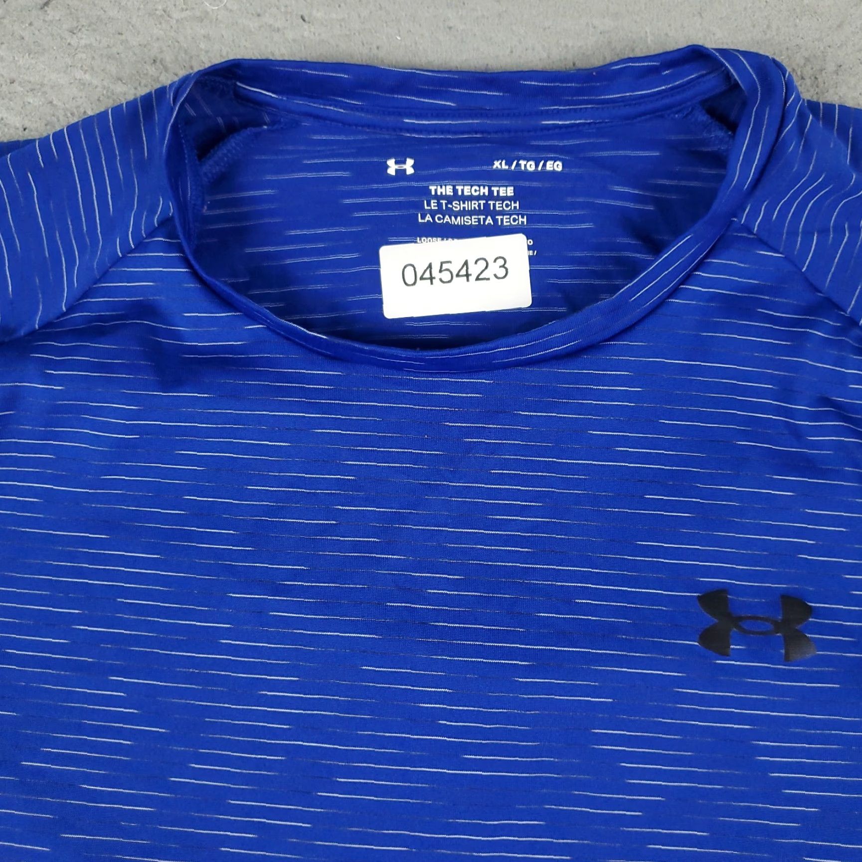 Under Armour Under Armour T Shirt Mens XL Blue Striped Active Work Out Short Sleeve Size US XL / EU 56 / 4 - 3 Thumbnail