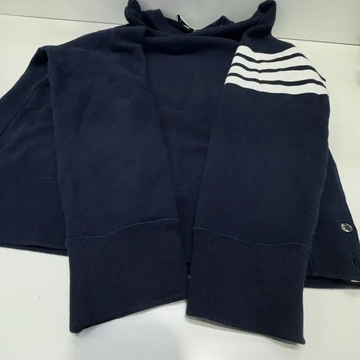 Thom Browne Thom Browne Classic Four Stripe Sweatshirt -2507 Size US XXL / EU 58 / 5 - 4 Thumbnail