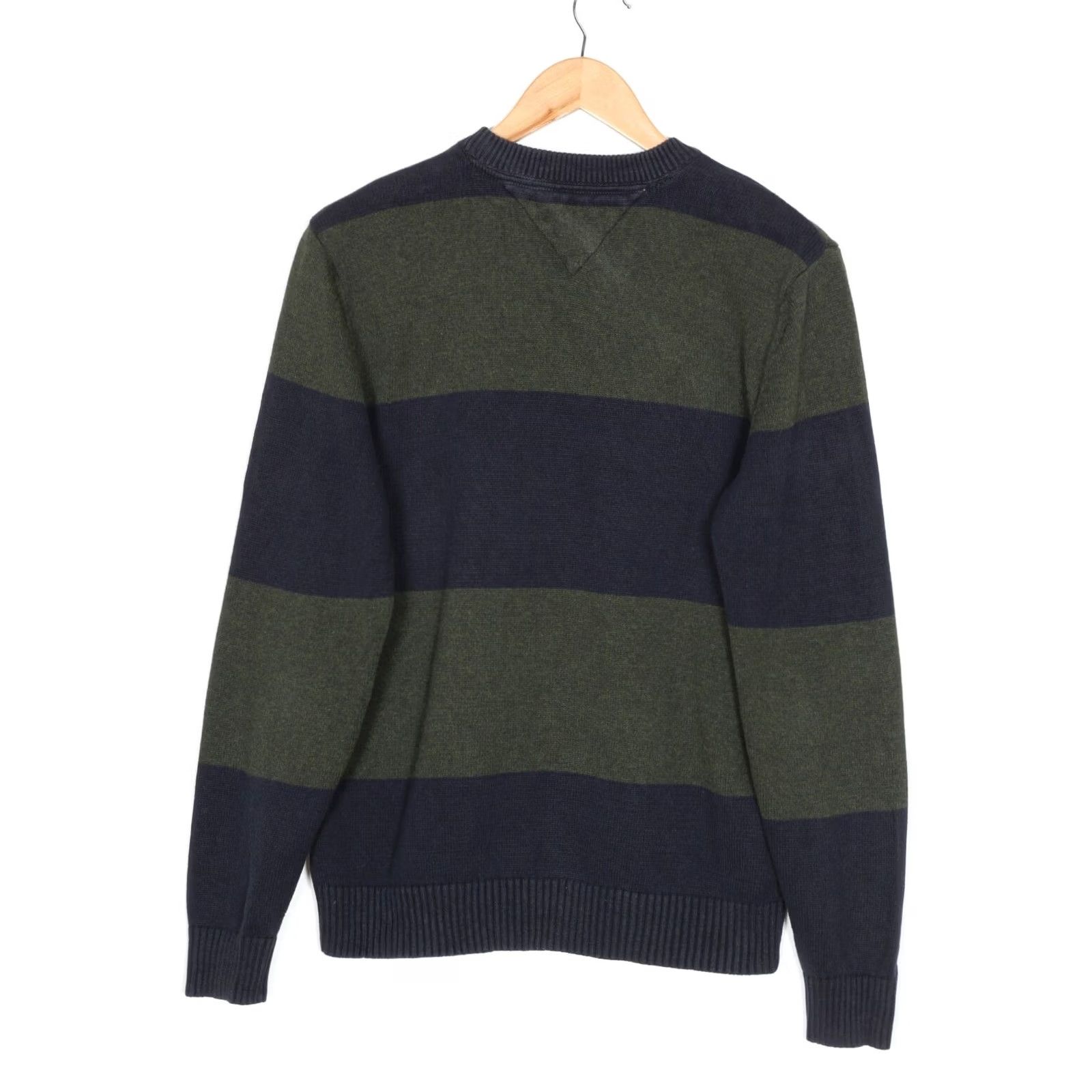 Tommy Hilfiger TOMMY HILFIGER Sweater Jumper Men Size M Crew Neck Striped Knit Cotton VR0749 Size US M / EU 48-50 / 2 - 3 Thumbnail