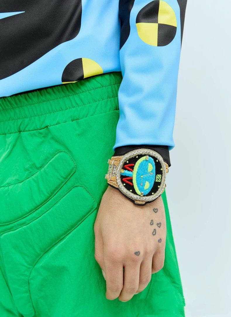 Walter Van Beirendonck walter van beirendonck SS24 Indian handmade beaded watch Size ONE SIZE - 4 Thumbnail