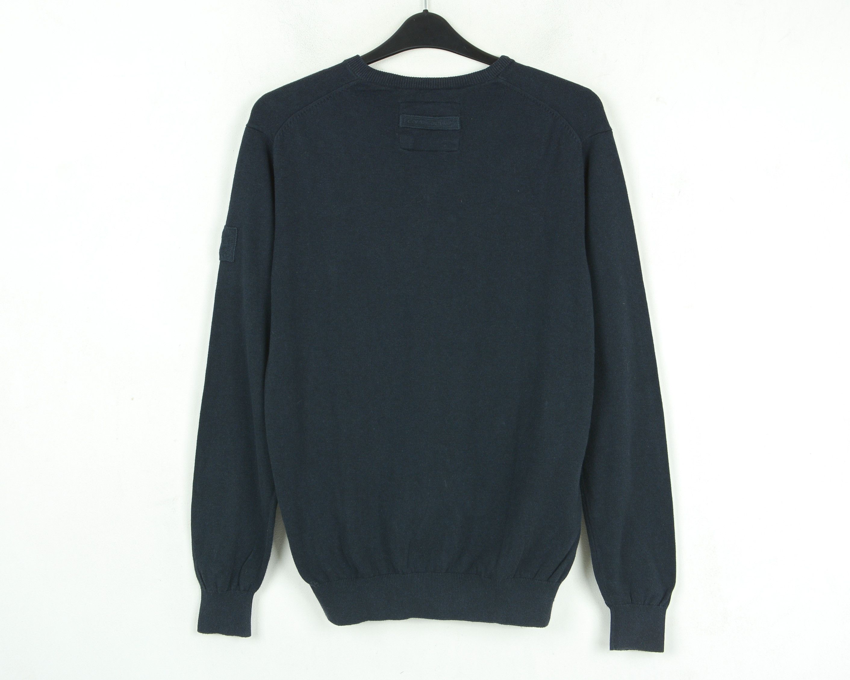 camel active M Jumper V-Neck Pullover Sweater Knitted Navy Cotton Top Size US M / EU 48-50 / 2 - 7 Thumbnail