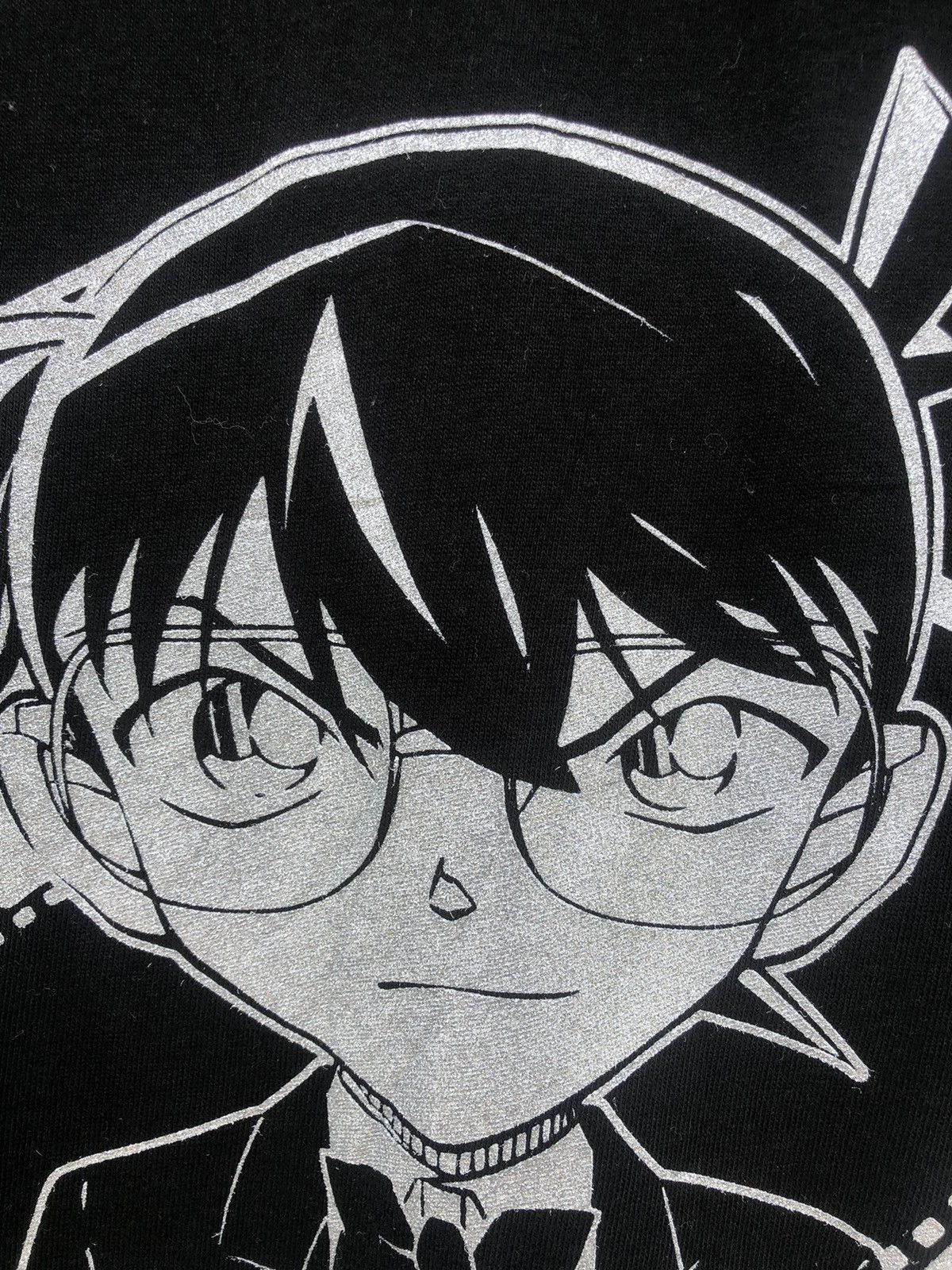 Anime Vintage Y2K Anime Detective Conan The Movie Glitter Tshirts Size US L / EU 52-54 / 3 - 7 Thumbnail