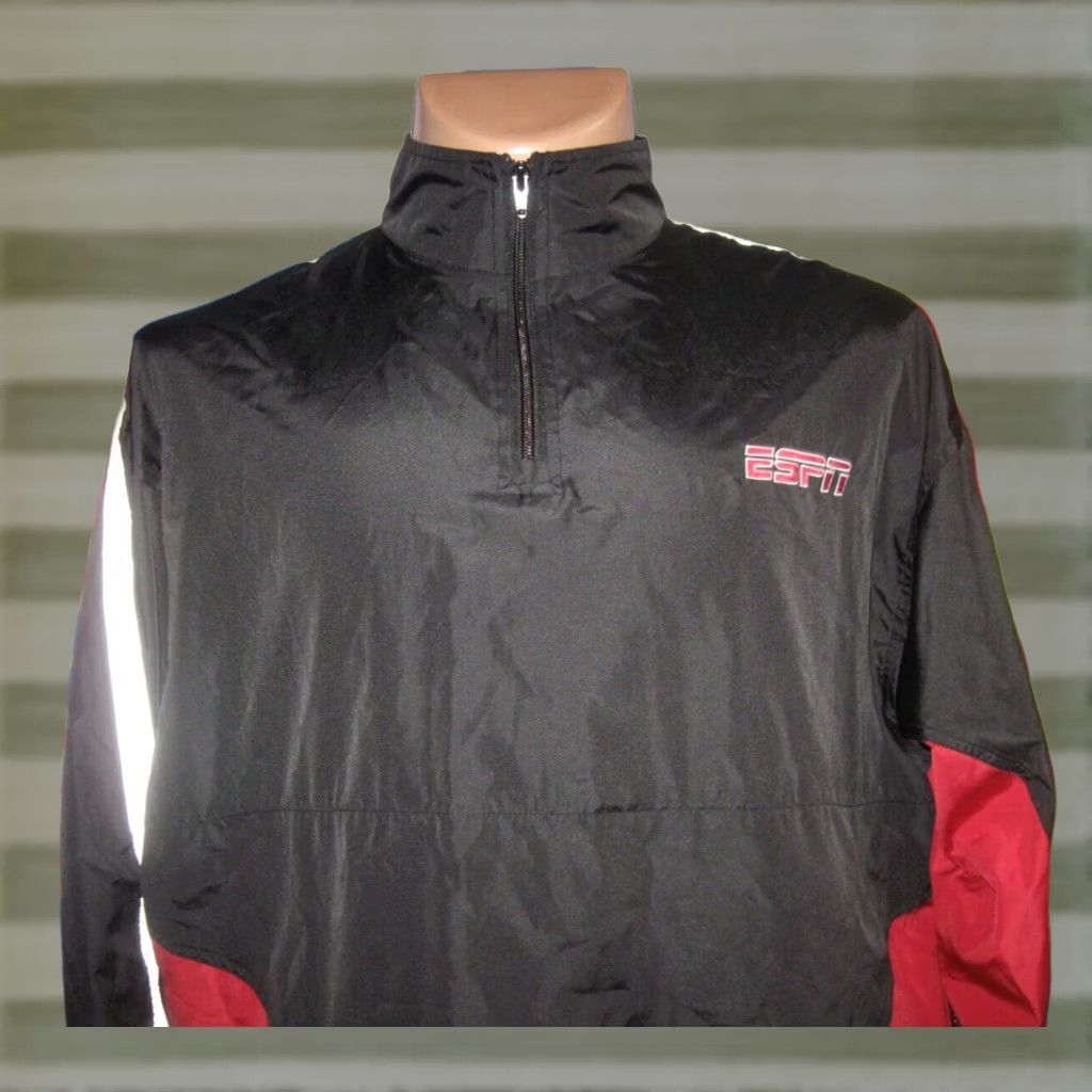 Vintage ESPN SPORTS CENTER 1/4 ZIP PULOVER TRACK JACKET WINDbreaker MEN'S 2XL VTG Size US XXL / EU 58 / 5 - 1 Thumbnail
