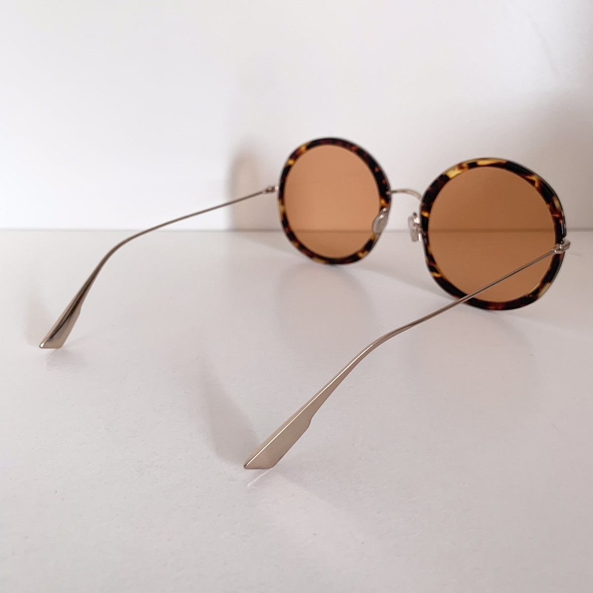 Dior Dior large round amber sunglasses Size ONE SIZE - 10 Thumbnail
