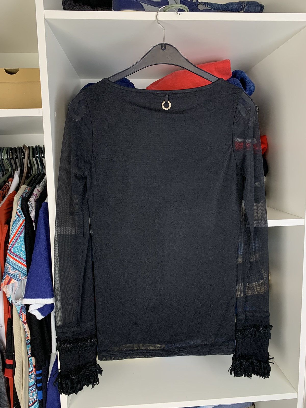 Designer Save the Queen Woman’s Blouse Long Sleeve Made in Italy Size S / US 4 / IT 40 - 13 Thumbnail