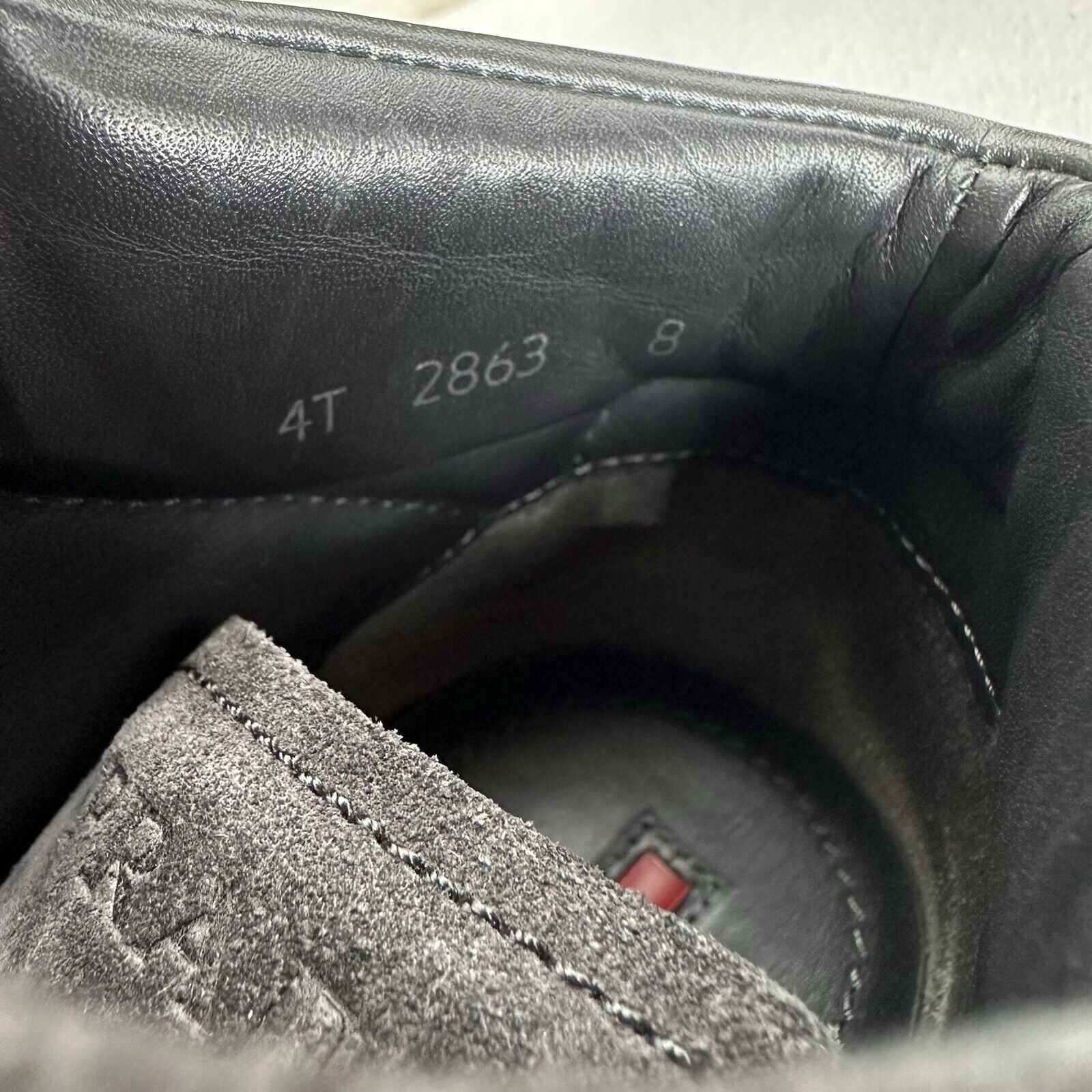Prada prada high-top linea rossa Gray Suede sneakers uK Size 8 Size US 9 / EU 42 - 4 Thumbnail
