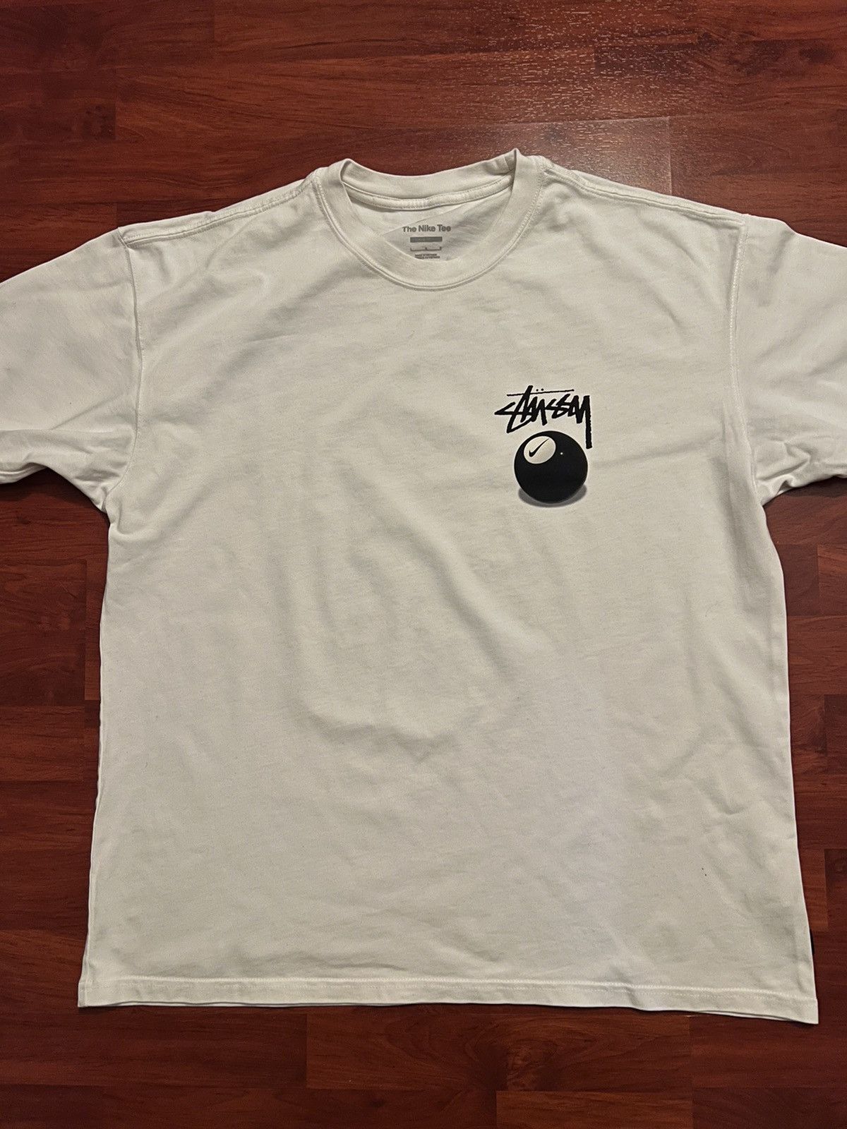 image of Nike 8 Ball Tee in White, Men's (Size Large)
