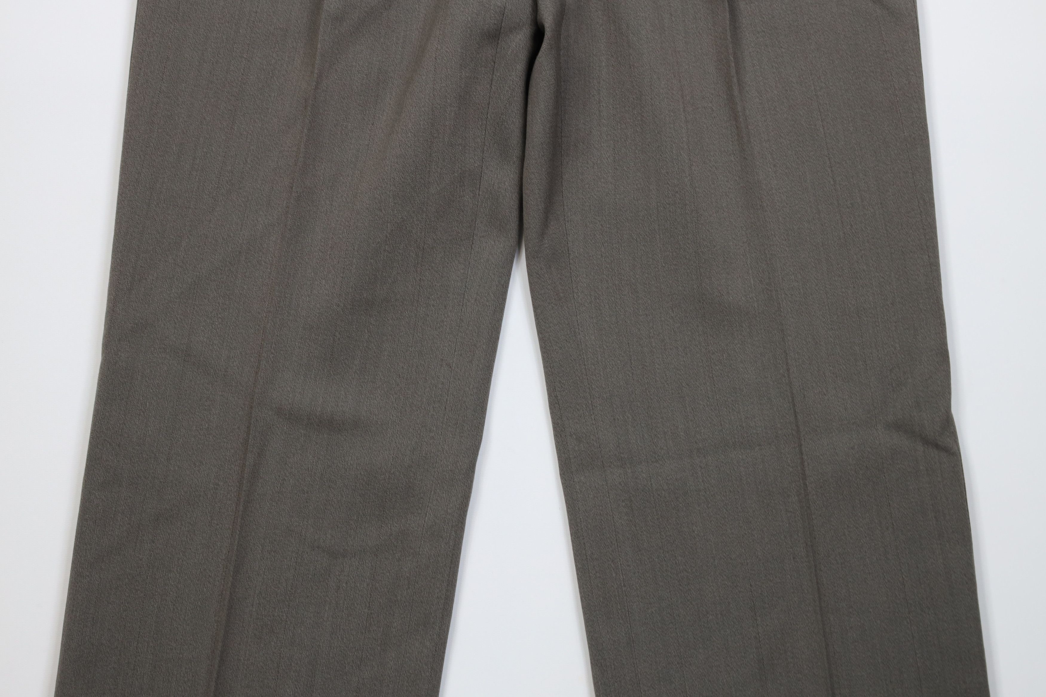 Vintage Vintage 90s Streetwear Wool Knit Wide Leg Chino Pants Gray Size US 34 / EU 50 - 3 Thumbnail