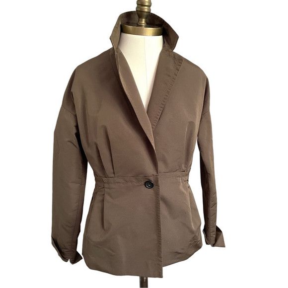 Vintage Vintage Lida Baday Brown Peplum Blazer - 8 🇨🇦 Size M / US 6-8 / IT 42-44 - 2 Thumbnail