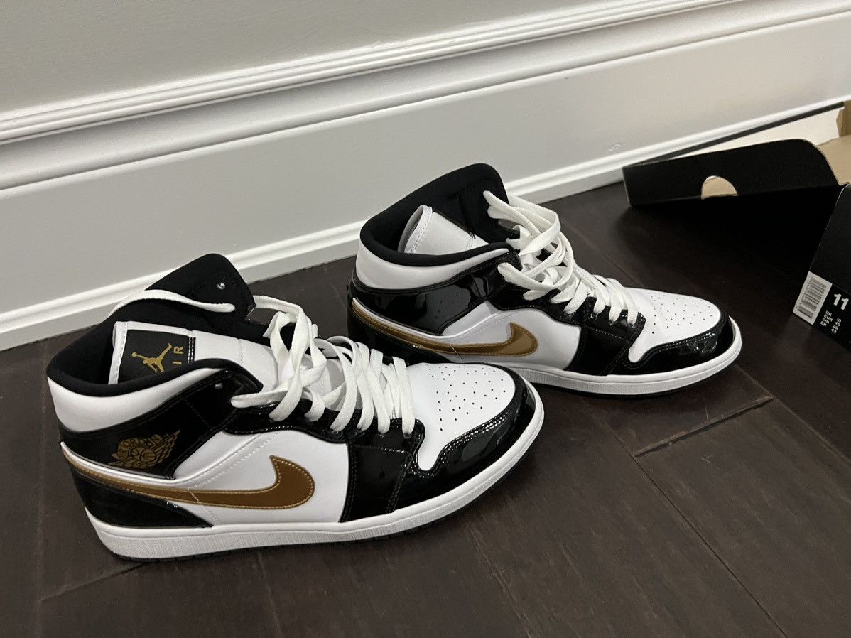 image of Jordan Nike Gorgeous Air Jordan 1’S Shoes in Black, Men's (Size 11)
