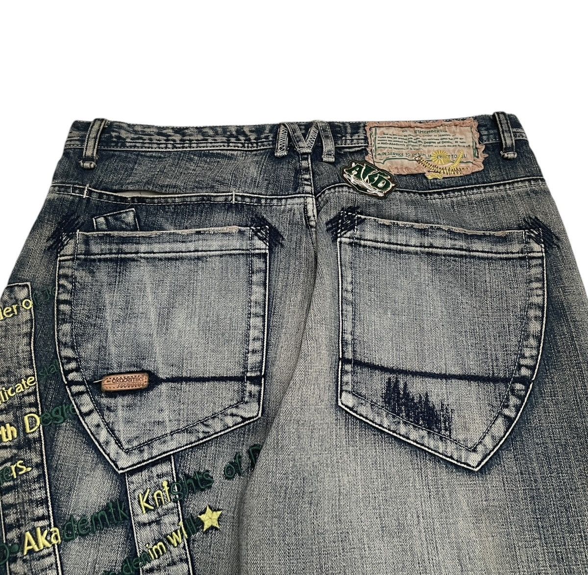 Akademiks Very Rare Vintage Brand Akademiks Hip Hop Baggy Jeans 2000s Size US 36 / EU 52 - 4 Thumbnail
