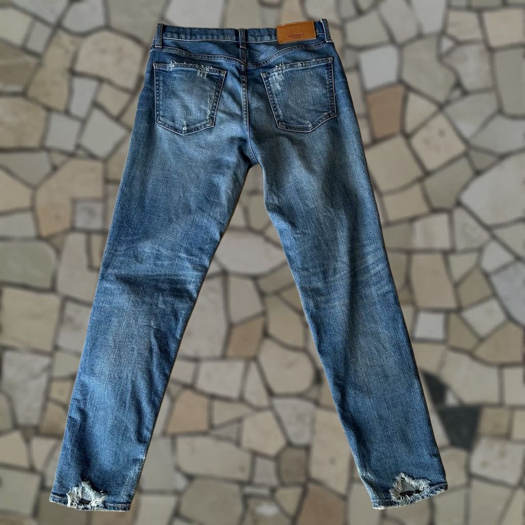 MOUSSY Moussy Vintage Velma Skinny Distressed Blue Jean Women 27 Jeans Slim 27 Inseam 5-Pocket Blue Button Zip Model Moussy Vintage Velma Womens Jeans Size 27" / US 4 / IT 40 - 1 Thumbnail