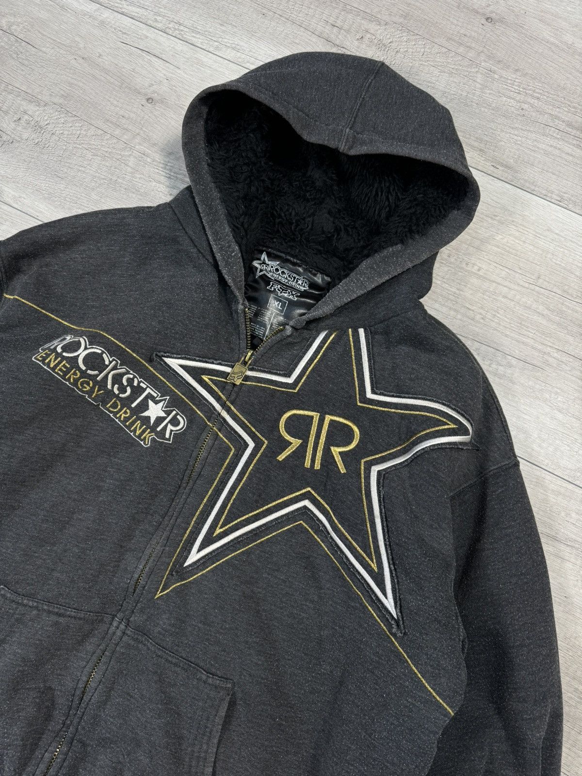 Rockstar Energy Y2K Rockstar Energy Drink x Fox Racing Zip Up Hoodie Fur Size US XL / EU 56 / 4 - 3 Thumbnail