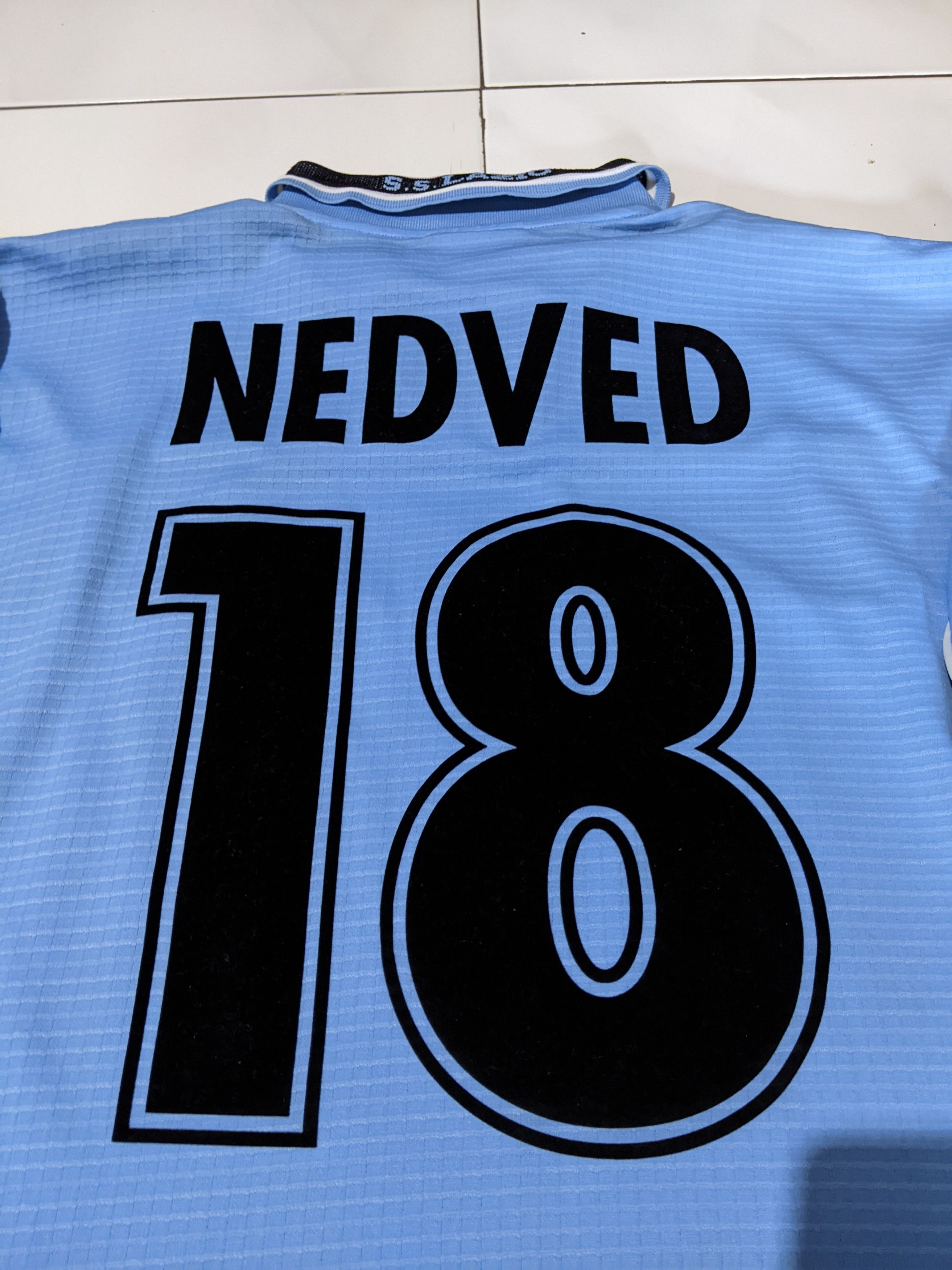 Puma Lazio 1998-99 home Pavel Nedved Jersey football shirt Size US M / EU 48-50 / 2 - 3 Thumbnail
